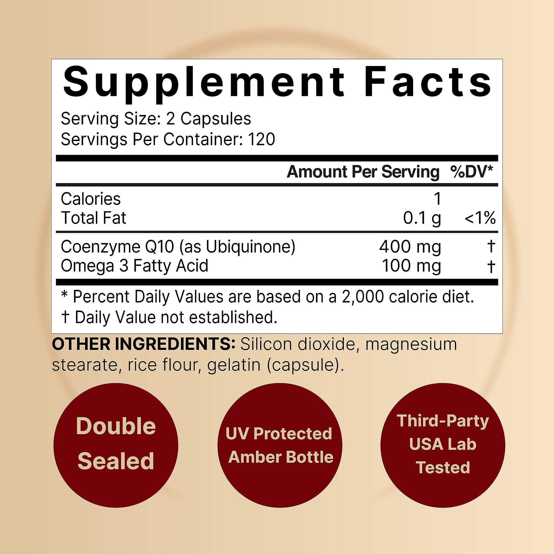 CoQ10 (Ubiquinone) 400mg with Omega 3 Fatty Acids, 240 Capsules | Stable High NatureBell buy supplements canada