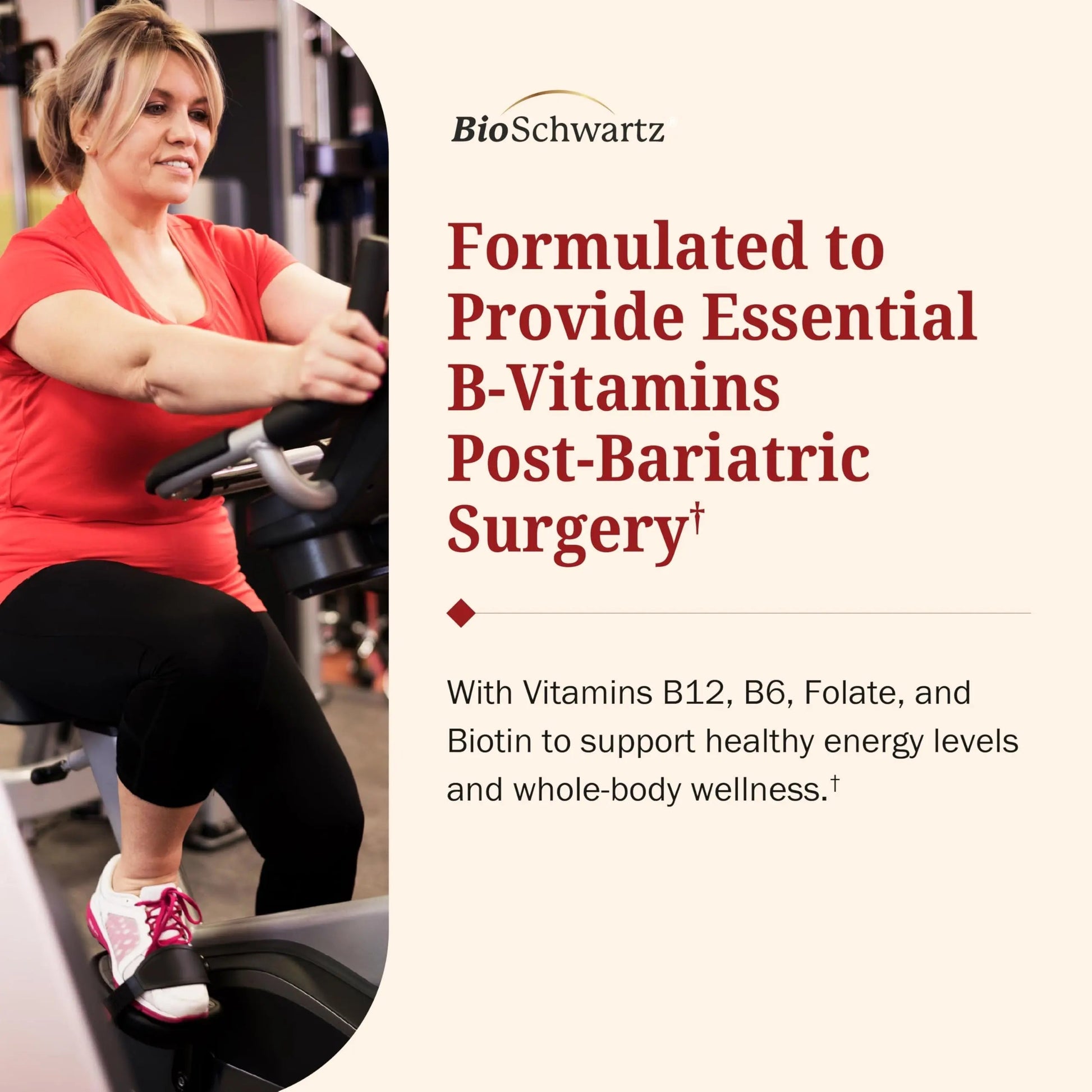 BioSchwartz Bariatric B12 Plus Dissolvable Tablets - 1000mcg Vitamin B12, Vitamin B6, Folate, Biotin - Cherry Strawberry Flavor BioSchwartz buy supplements canada