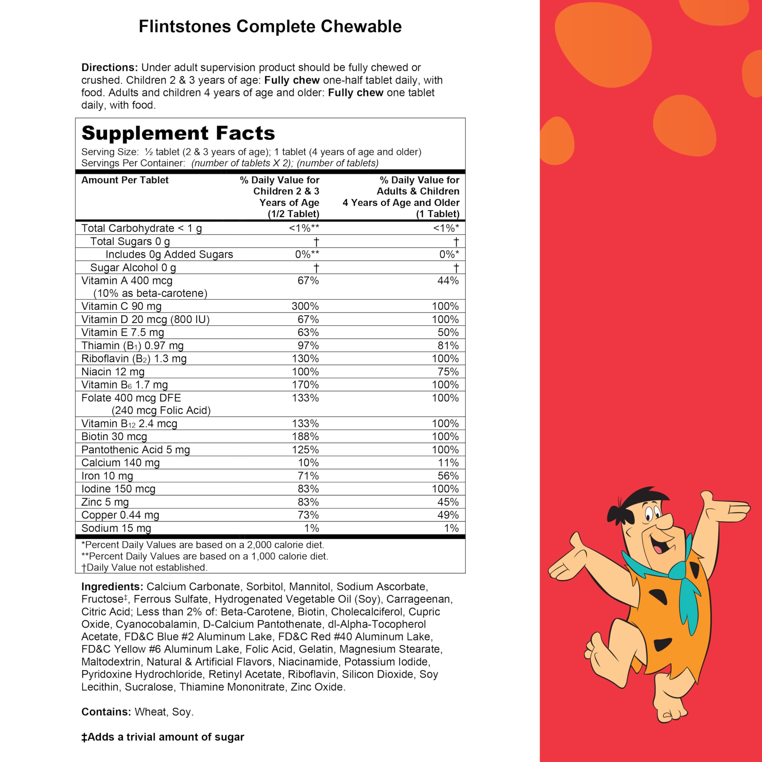 Flintstones Vitamins Chewable Kids Vitamins, Complete Multivitamin for Kids and Toddlers with Iron, Calcium, Vitamin C Flintstones Vitamins buy supplements canada