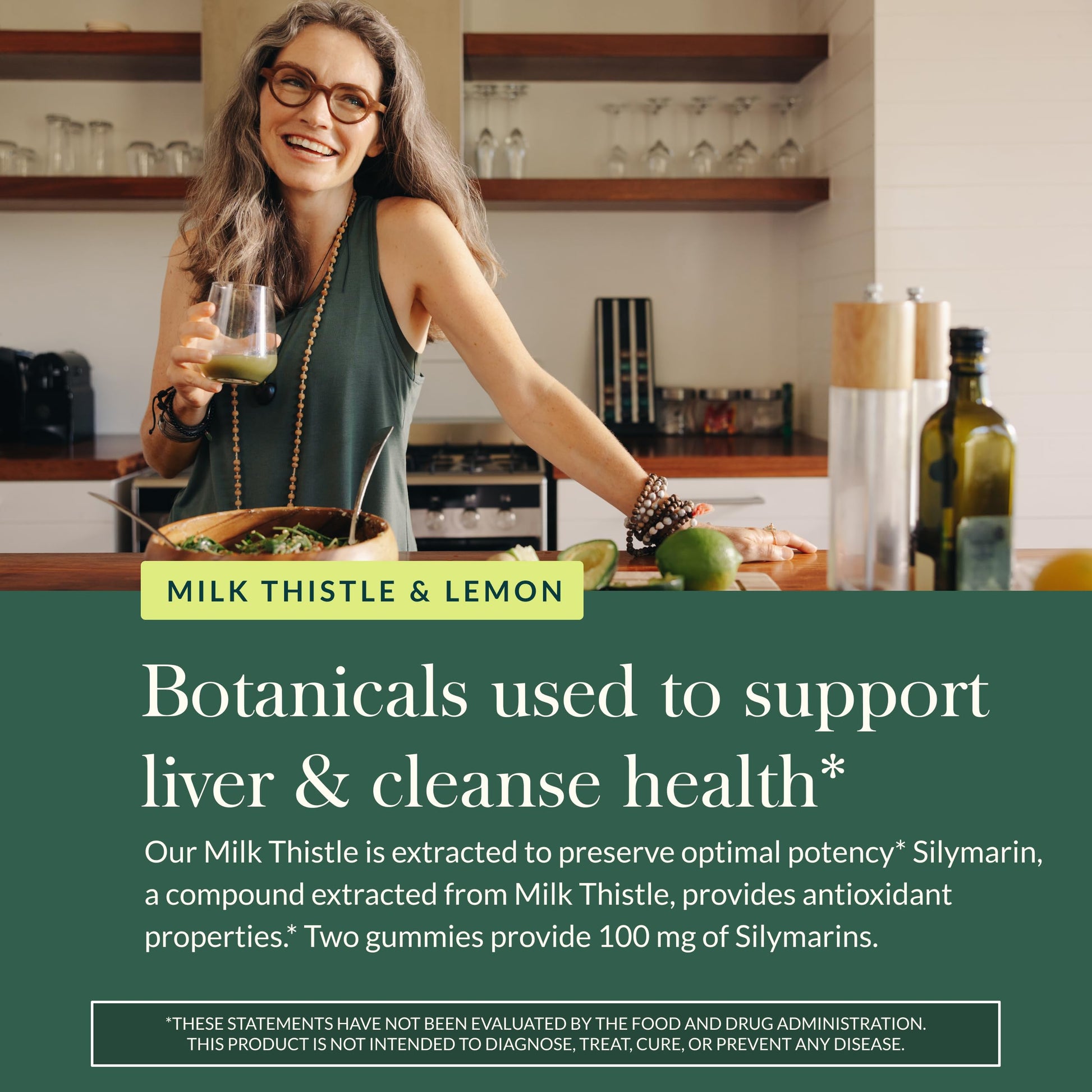 Gaia Herbs Milk Thistle Gummies - Herbal Supplement with Antioxidant Properties for Liver Health & Liver Detox - Lemon Flavored - 60 Vegan Gummies Gaia Herbs buy supplements canada
