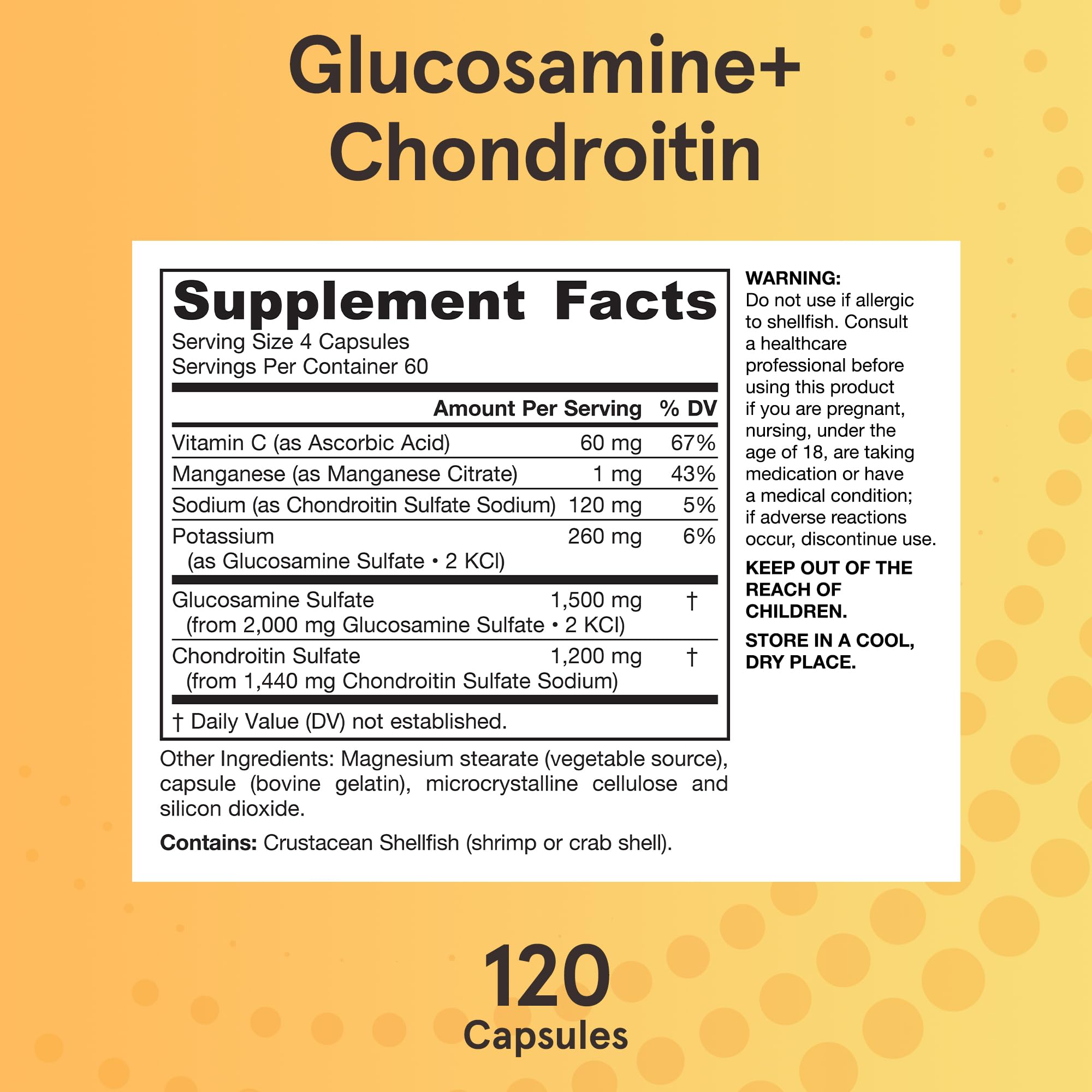 Jarrow Formulas Glucosamine + Chondroitin - 240 Capsules - Nutrient Support - Dietary Supplement for Joint Health - with Vitamin C & Manganese - 60 Servings Jarrow Formulas buy supplements canada