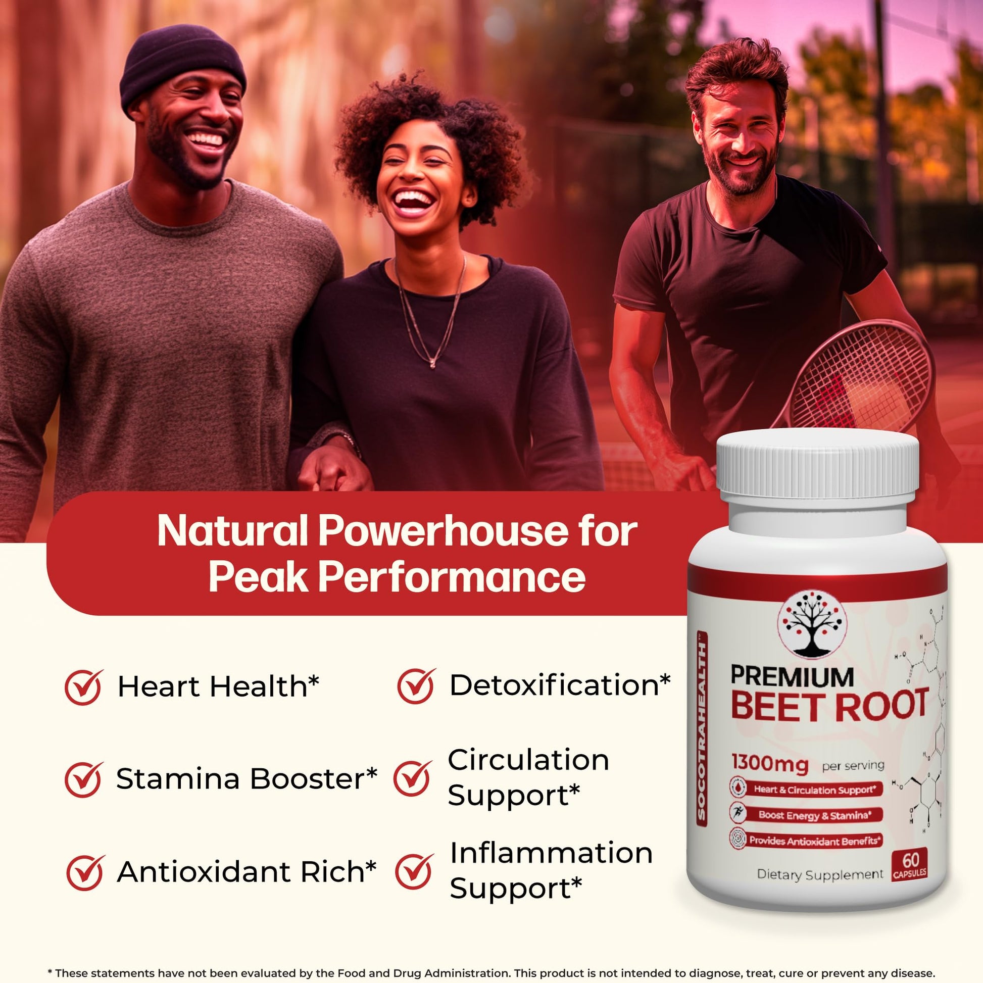 Socotra Health Beet Root Capsules - Made with Premium Organic Beetroot Powder Socotra Health buy supplements canada