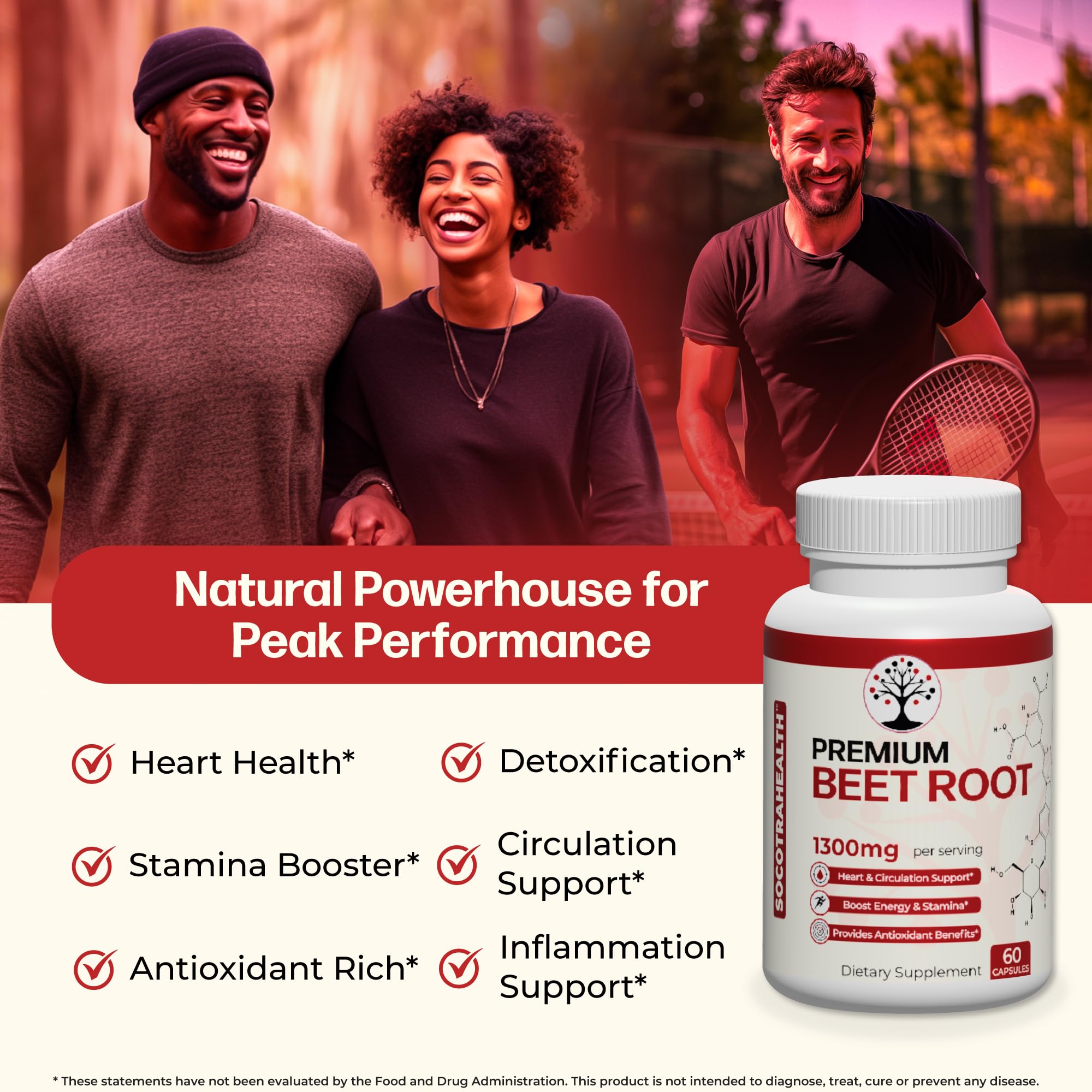 Socotra Health Beet Root Capsules - Made with Premium Organic Beetroot Powder Socotra Health buy supplements canada