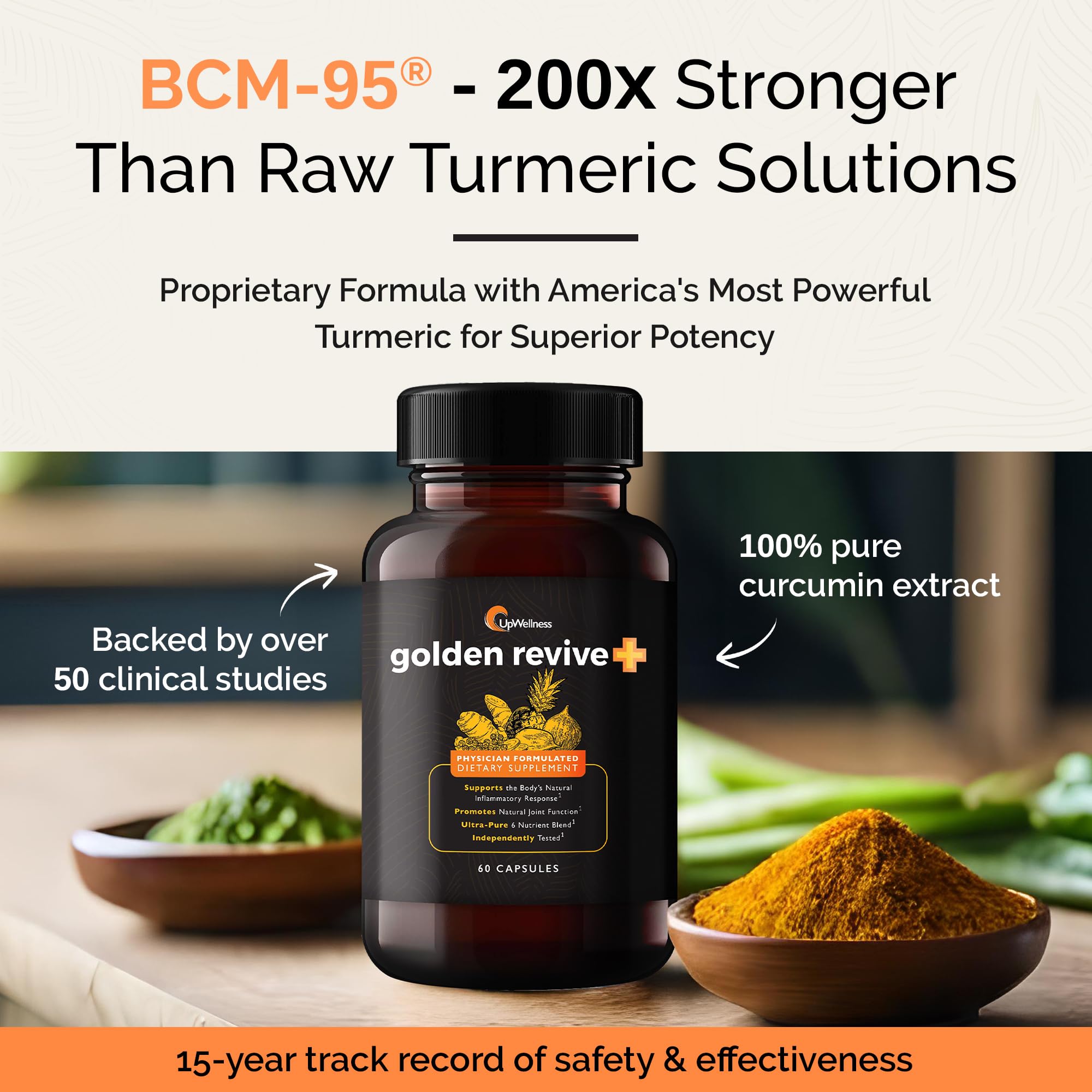 UpWellness Golden Revive + Joint Support Supplement Featuring Turmeric with Black Pepper, Quercetin, and Magnesium- Turmeric Boswellia Supplement - 6 Active Ingredients - 60 Capsules, 5 Pack UpWellness buy supplements canada