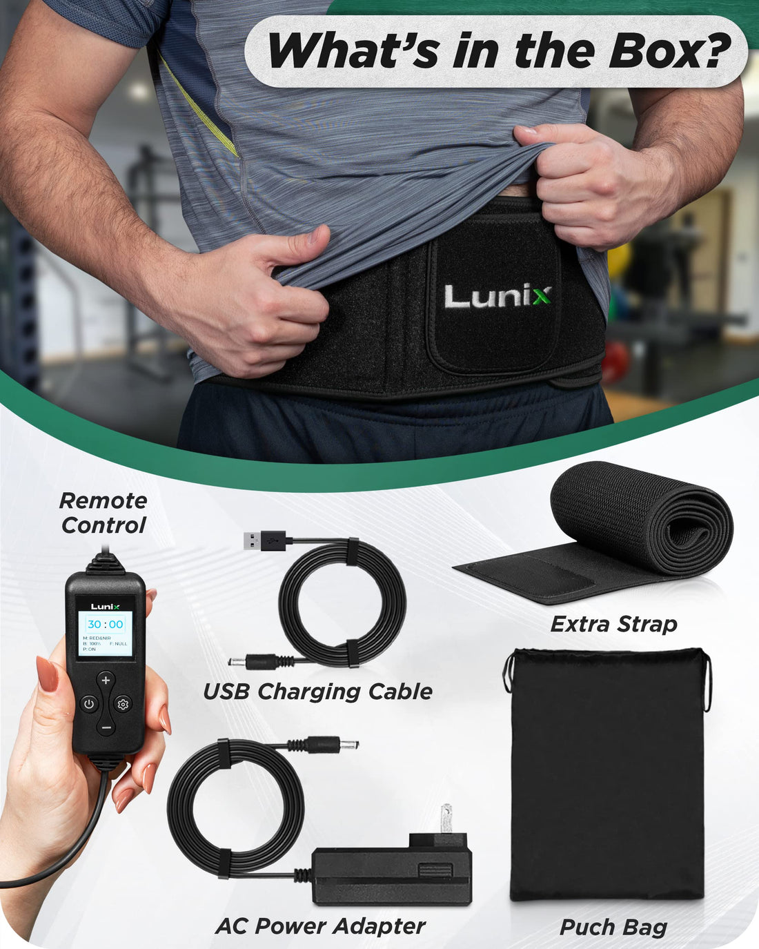 Lunix LX16 Red Light Therapy Belt, Near Infrared Light and Red Light Therapy to Improve Circulation Lunix buy supplements canada