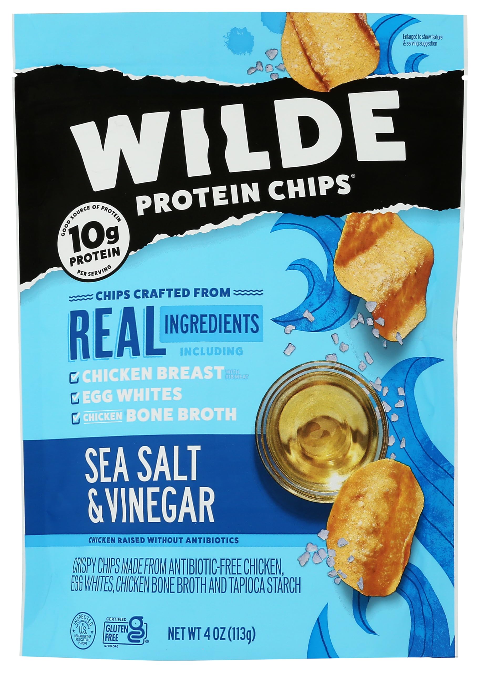 Wilde Snacks Chips Protein Seasalt Vingar 4 OZ WILDE BRANDS buy supplements canada