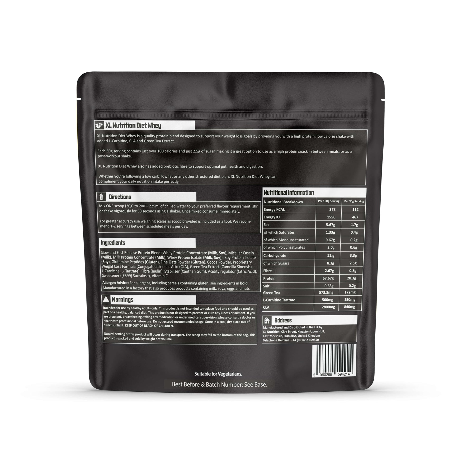 XL Nutrition Xtra Diet Whey Protein | 112 Calories | with Added L Carnitine and Green Tea Extract XL Nutrition buy supplements canada