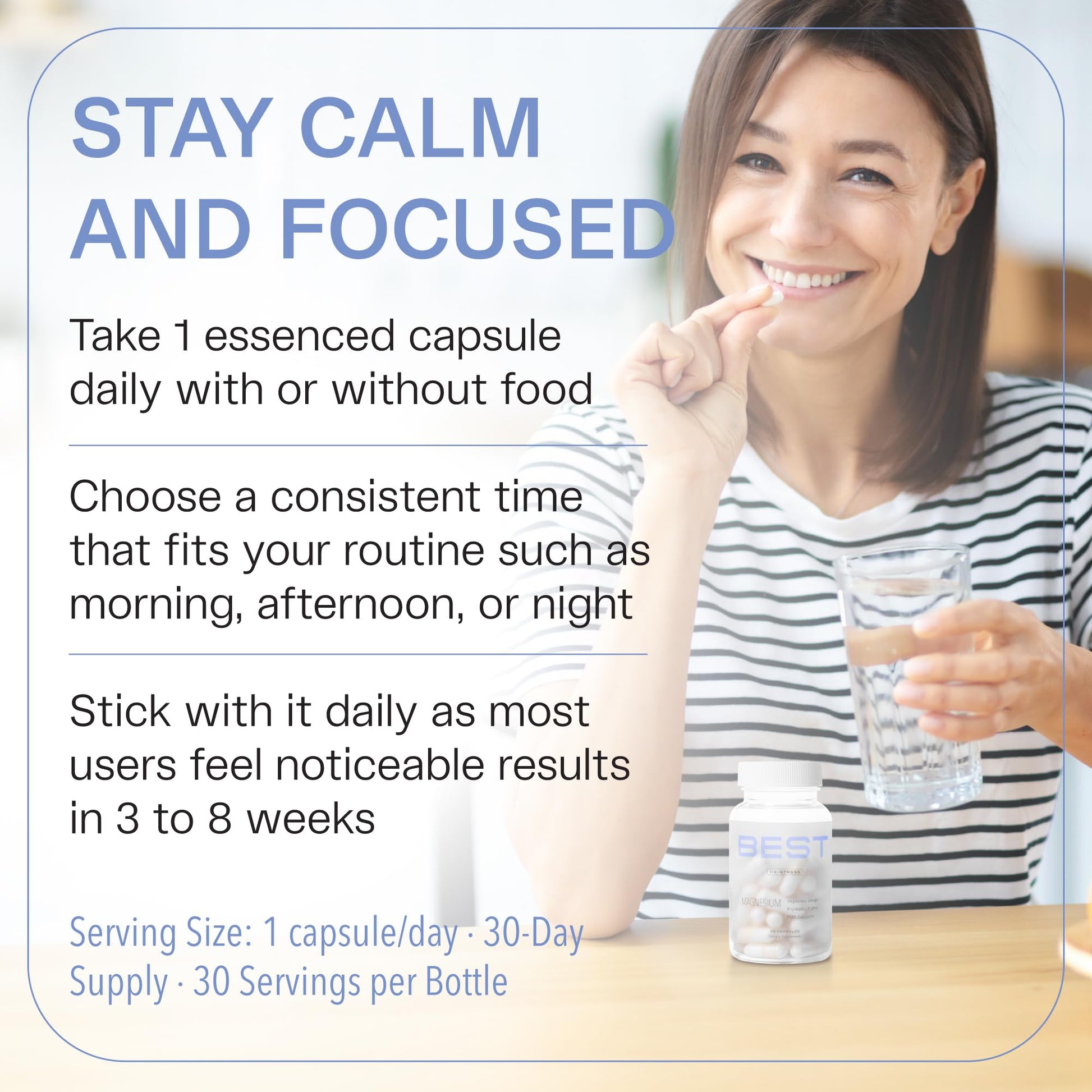 BEST Magnesium Glycinate Supplement for Women - High Absorption, Breakthrough for Sleep, Stress - Menopause Symptoms, Magnesium for Women Over 40 - Gentle on Stomach, Non-GMO, Vegan - 30 Day Supply BEST Supplements buy supplements canada