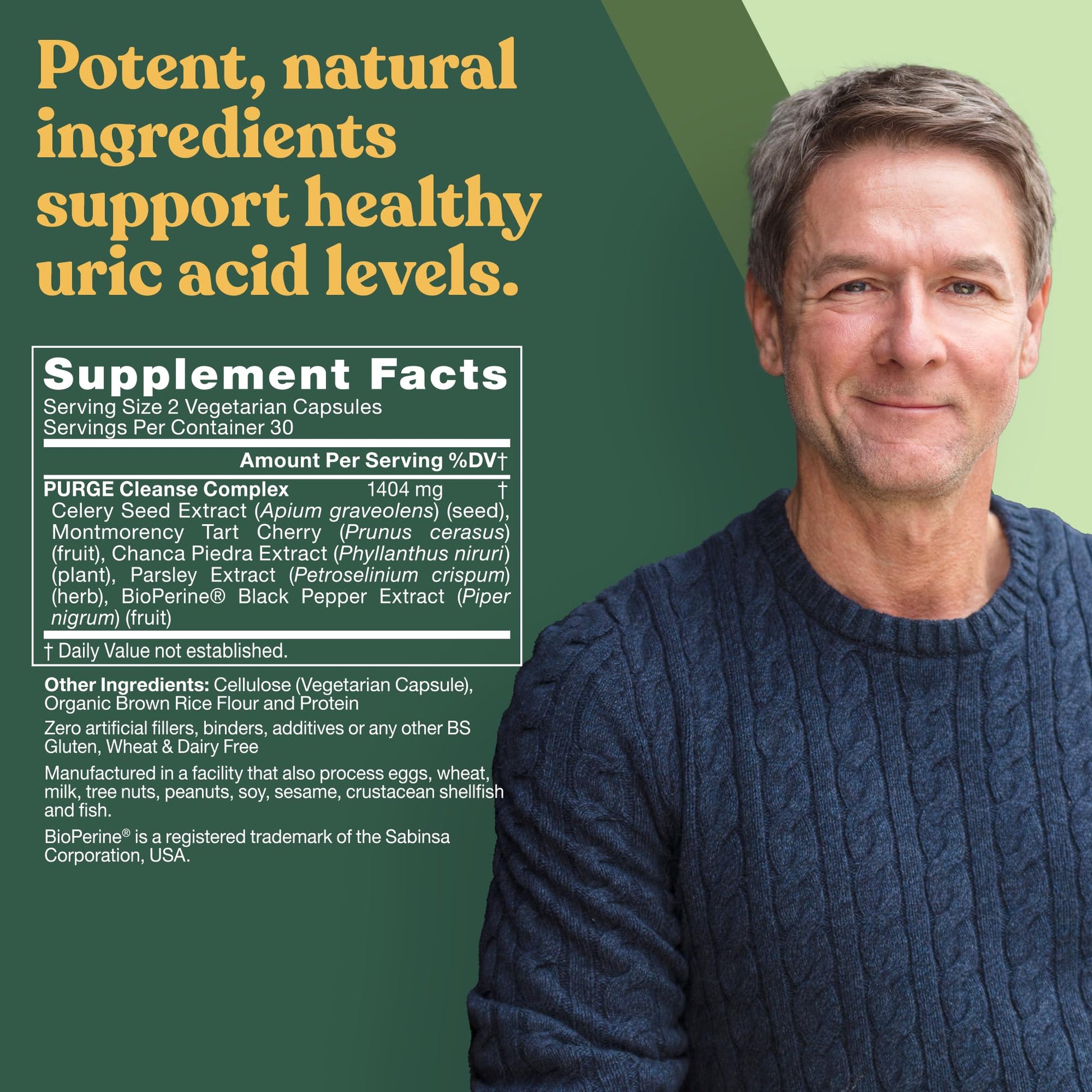 Purge! Uric Acid Flush – Eat & Drink What You Want – Detox and Cleanse with Celery Seed Extract Eu Natural buy supplements canada