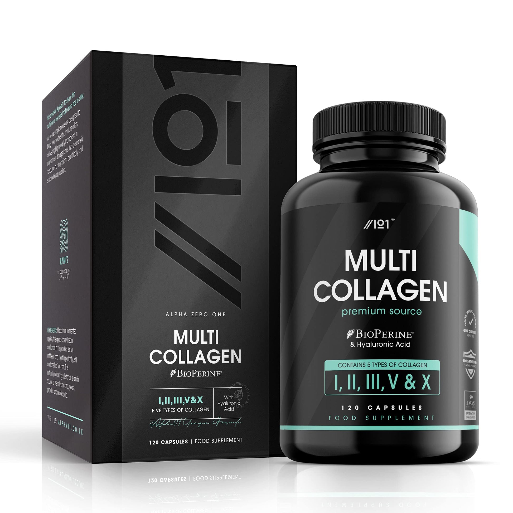Multi Collagen Capsules - 120 Capsules - Types I, II, III, V & X - Wild Caught Fish, Grass Fed Bovine, Eggshell Revive Naturals buy supplements canada