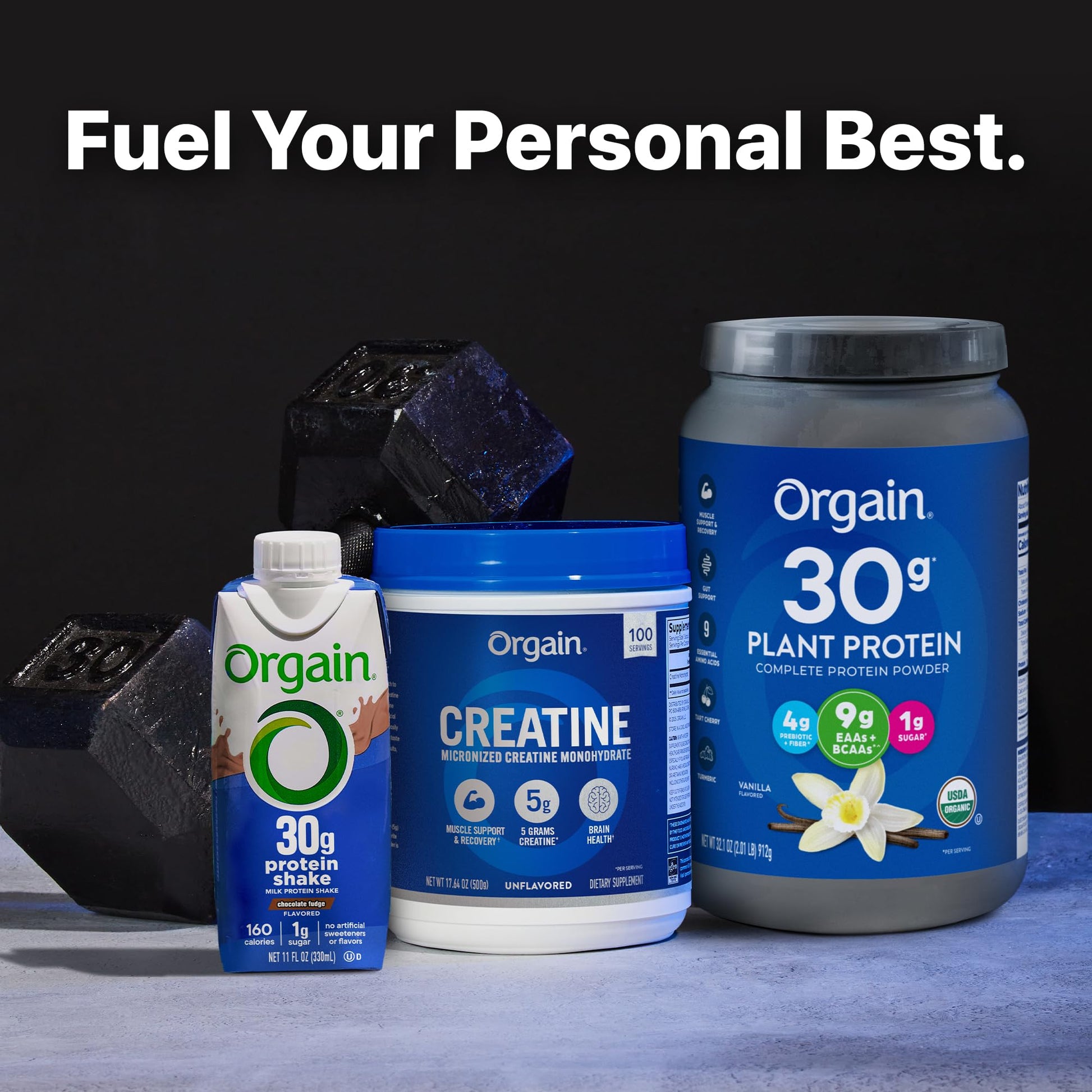 Orgain Creatine Monohydrate Micronized Powder, 100 Servings, Unflavored, Supports Muscle Growth, Post Workout Recovery and Brain Health, No Artificial Additives, for Men & Women, Vegan Orgain buy supplements canada