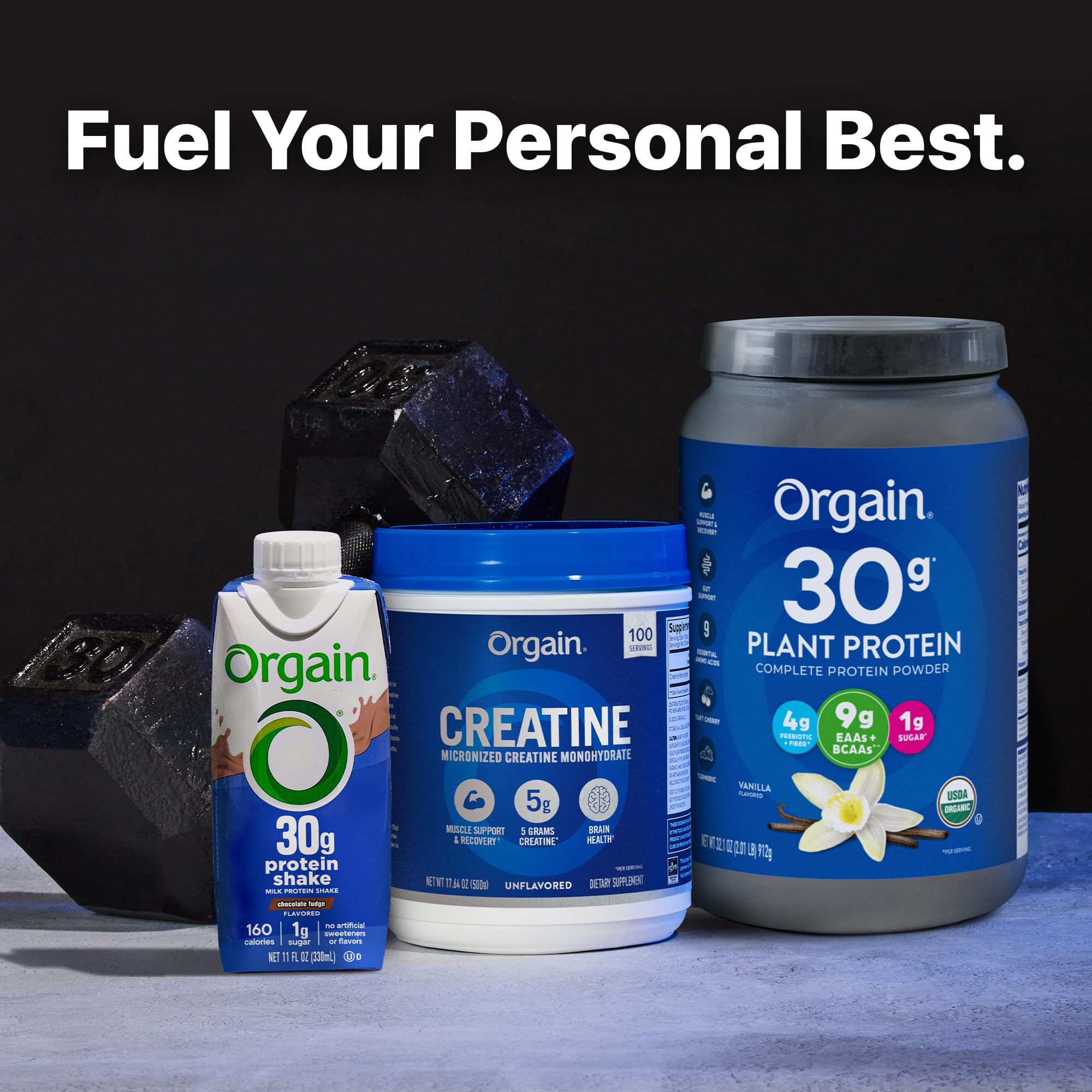 Orgain Creatine Monohydrate Micronized Powder, 100 Servings, Unflavored, Supports Muscle Growth, Post Workout Recovery and Brain Health, No Artificial Additives, for Men & Women, Vegan Orgain buy supplements canada