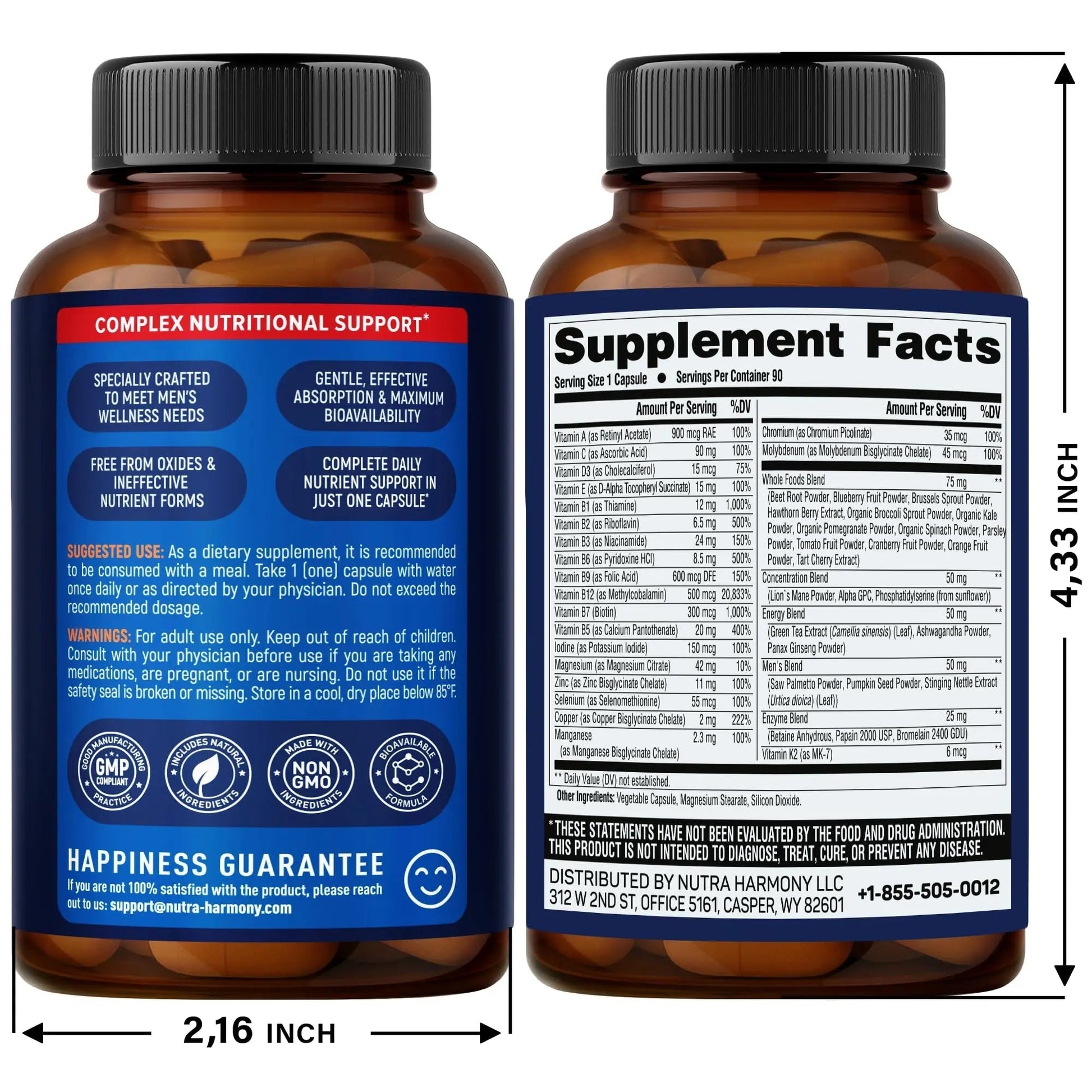 NUTRAHARMONY Multivitamins for Men & Women NUTRAHARMONY buy supplements canada
