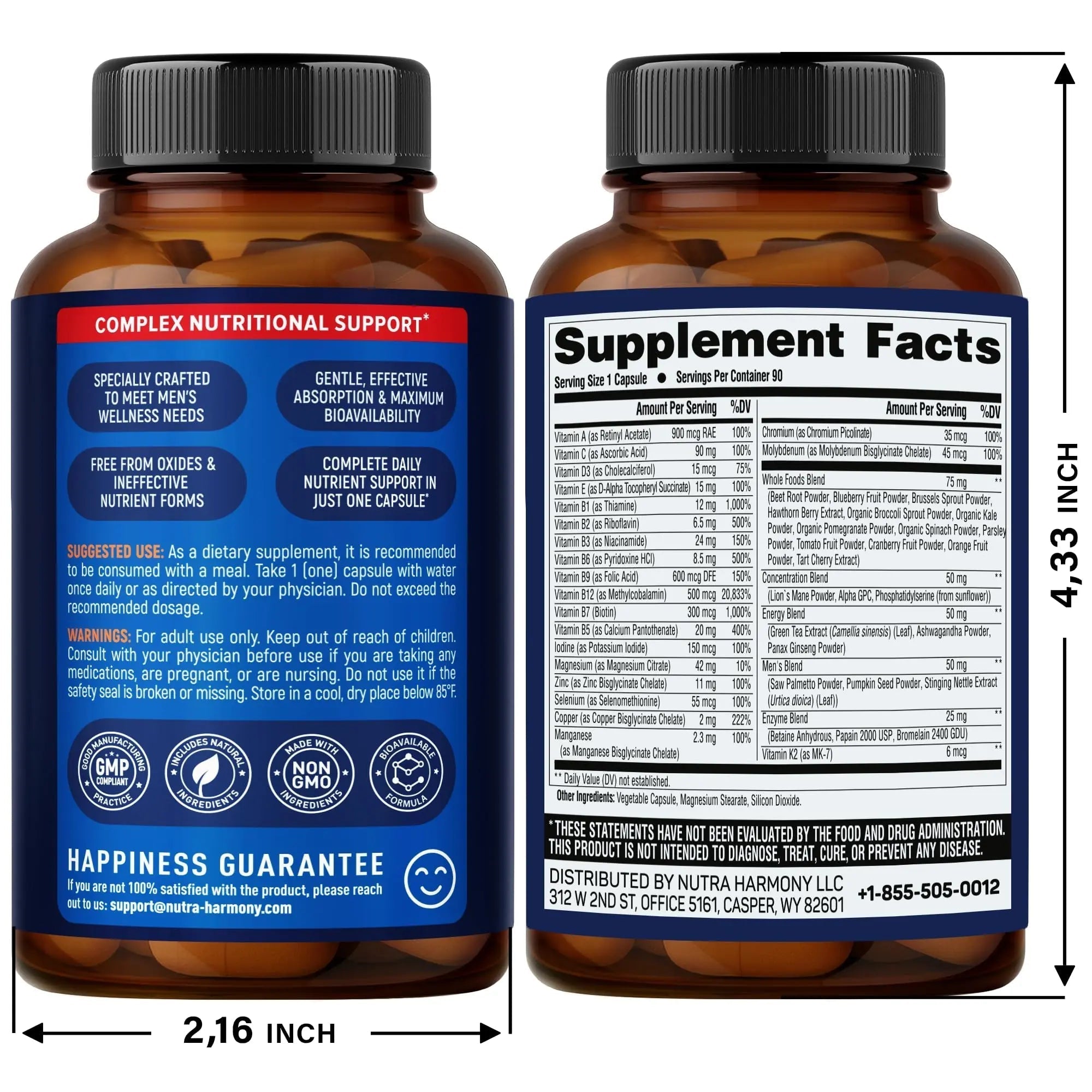 NUTRAHARMONY Multivitamins for Men & Women NUTRAHARMONY buy supplements canada