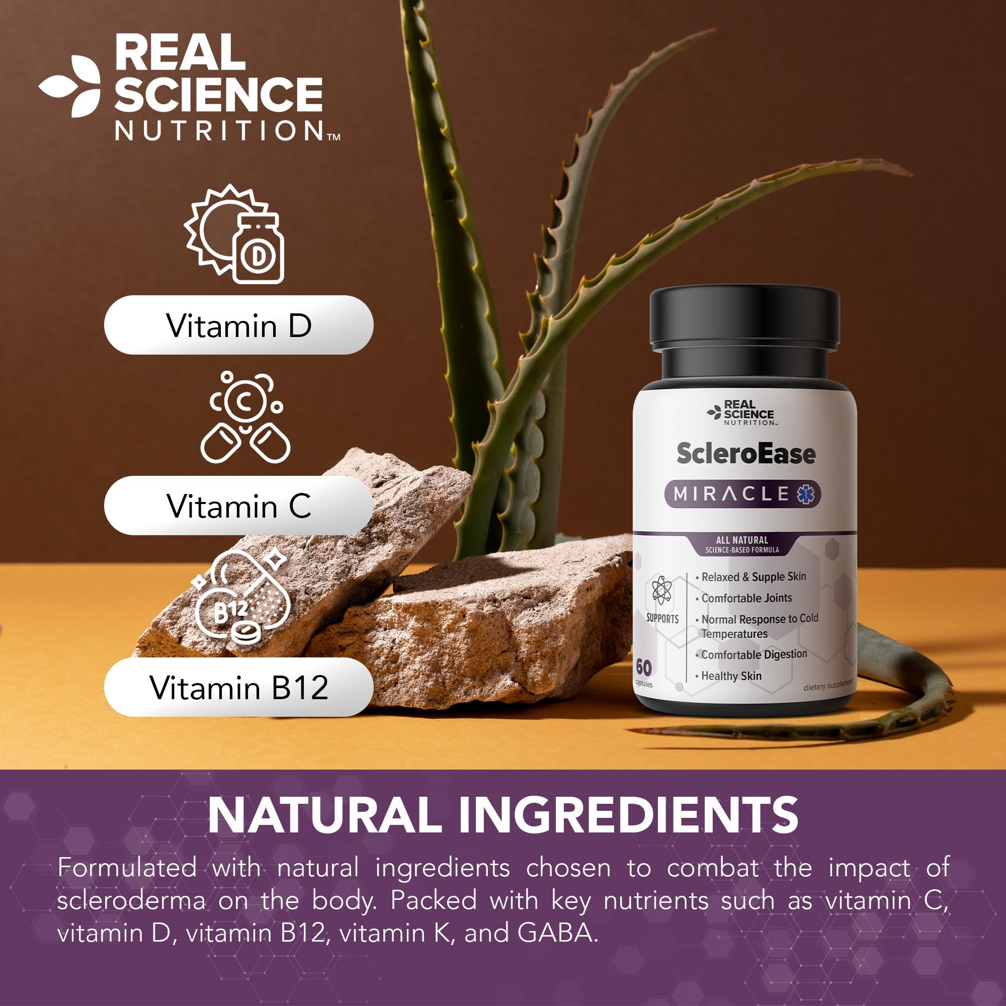 Real Science Nutrition ScleroEase Miracle Offers Relief to sufferers of Scleroderma, Supporting Flexible & Supple Skin, Comfortable Joint Movement, Comfortable Digestion, and Healthy Skin Real Science Nutrition buy supplements canada