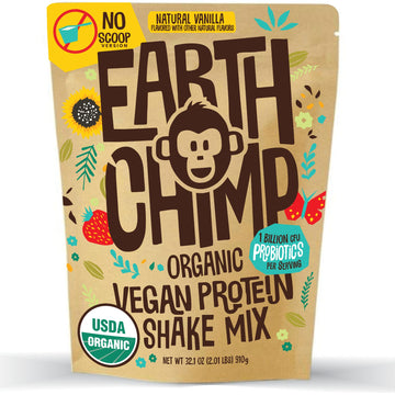EarthChimp Organic Vegan Protein Powder - with Probiotics - Non GMO, Dairy Free EarthChimp buy supplements canada