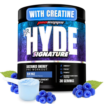 ProSupps Mr. Hyde Signature Pre Workout Powder with Creatine, Beta Alanine & Caffeine - Performance, Energy & Endurance - Clean Fitness & Gym Supplements for Men & Women = ProSupps buy supplements canada