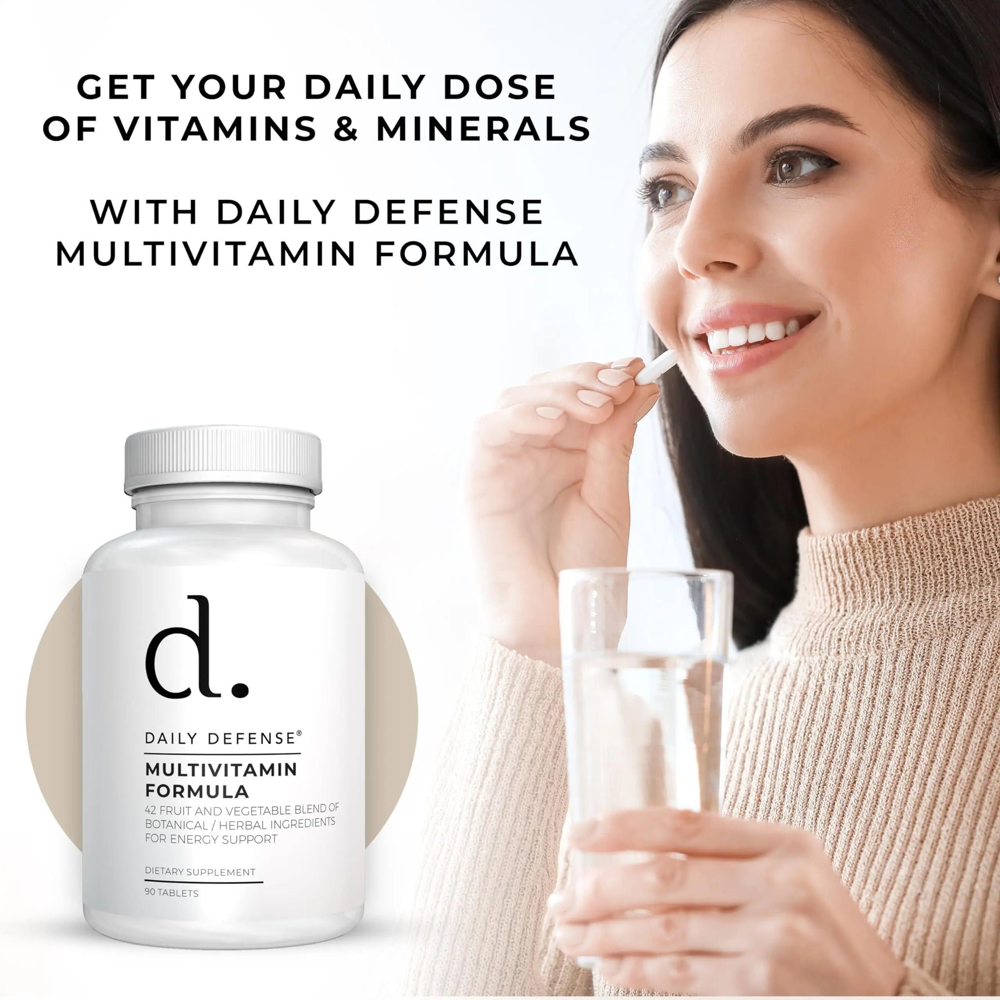 Fruit and Veggies Supplement - Multi Vitamins for Adults w/ Vitamins A, B Complex, D, E, Zinc, Biotin, Calcium - Fruit Vegetable Supplements for Energy & Immunity Support Daily Defense buy supplements canada