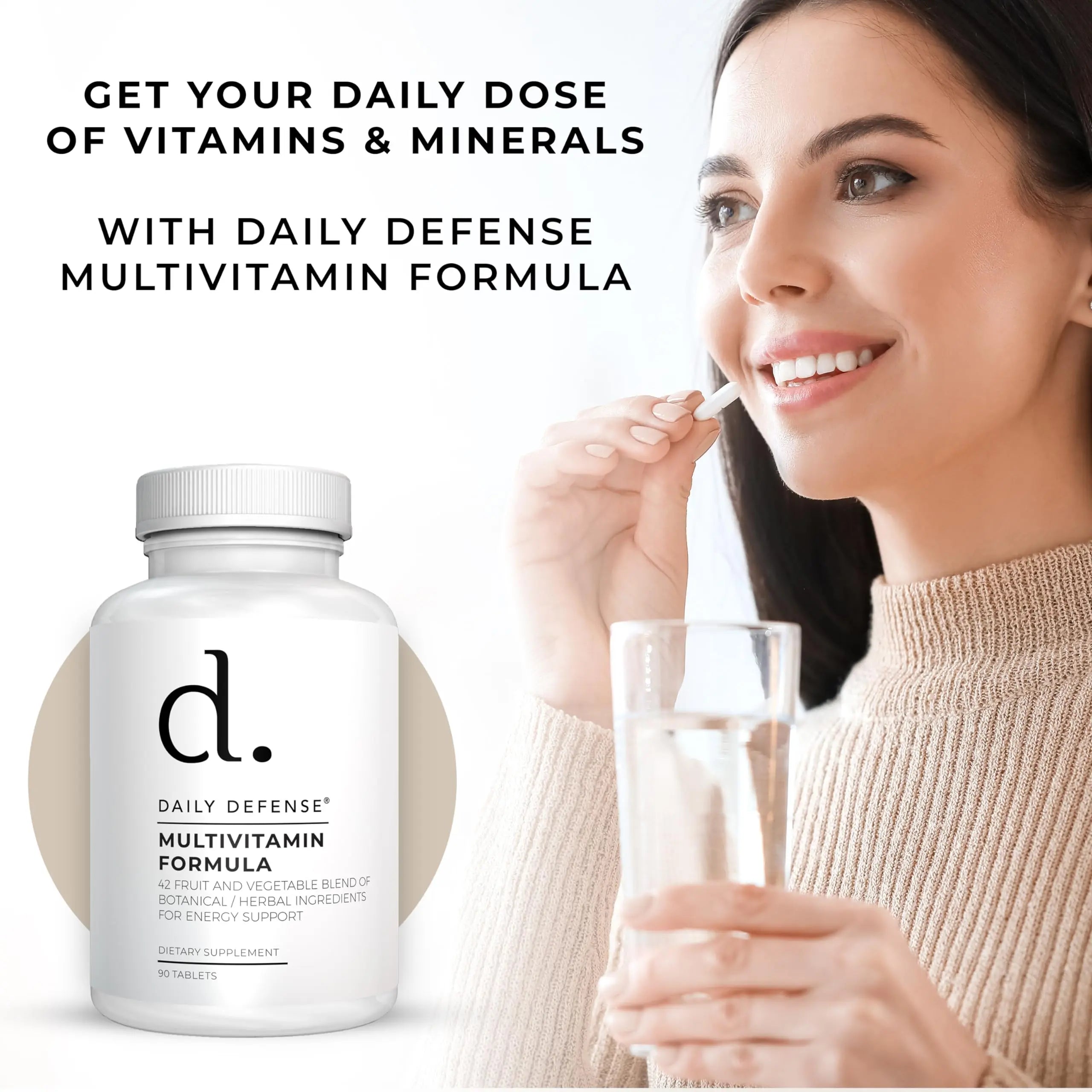 Fruit and Veggies Supplement - Multi Vitamins for Adults w/ Vitamins A, B Complex, D, E, Zinc, Biotin, Calcium - Fruit Vegetable Supplements for Energy & Immunity Support Daily Defense buy supplements canada
