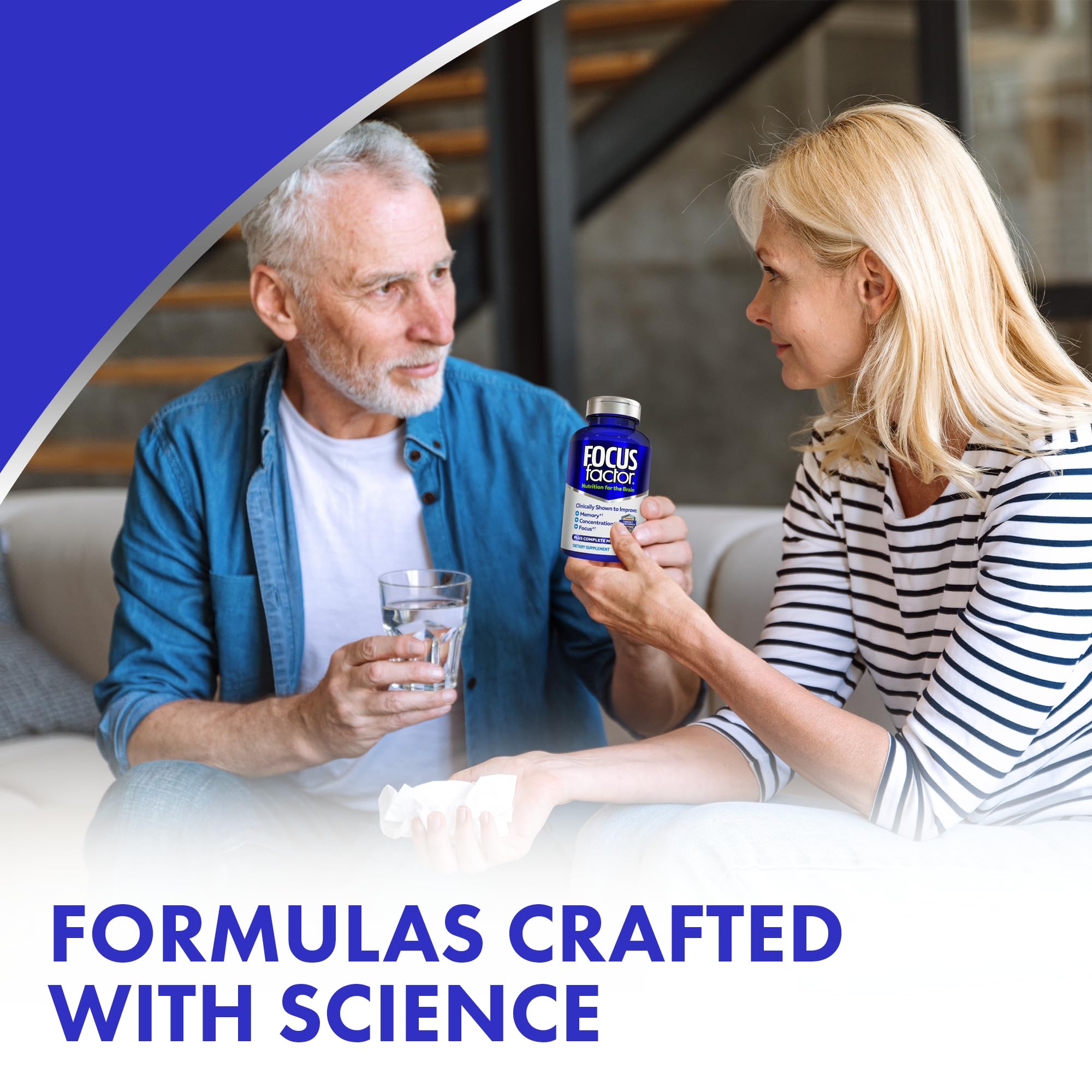 Focus Factor Nutrition for The Brain Improved Memory & Concentration Brain Supplement, 150 Count, 1 Pack (10407) Focus Factor buy supplements canada