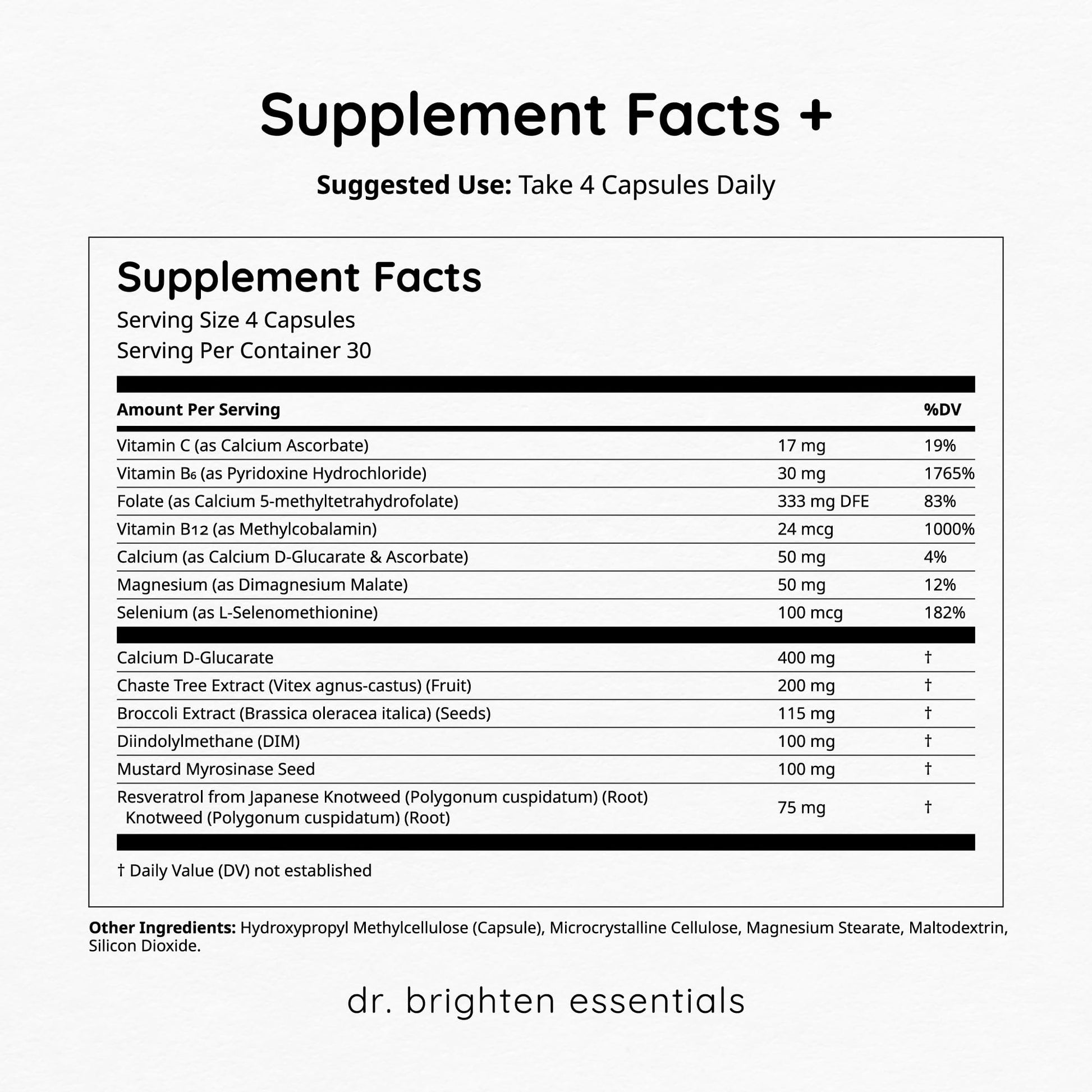 Dr. Brighten Balance - Hormone Balance for Women with Chasteberry and DIM - Targets Hormonal Acne, Period Issues, & PMS - Vegan, Non-GMO Dr. Brighten buy supplements canada