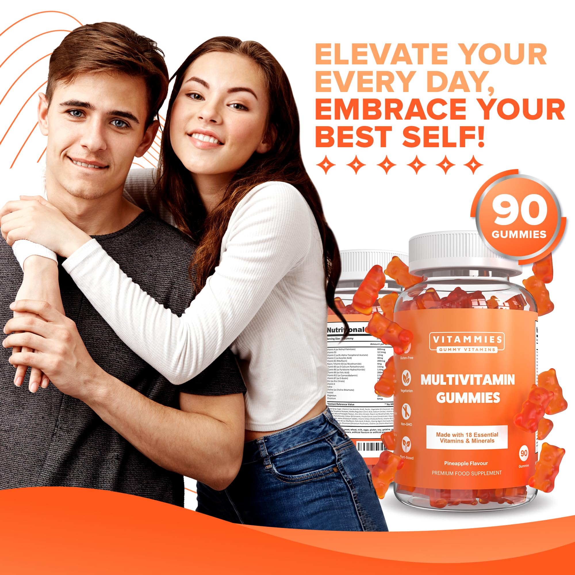 Multivitamin Gummies for Women & Men - 3 Months Supply - 18 Multivitamins & Minerals Vitammies buy supplements canada