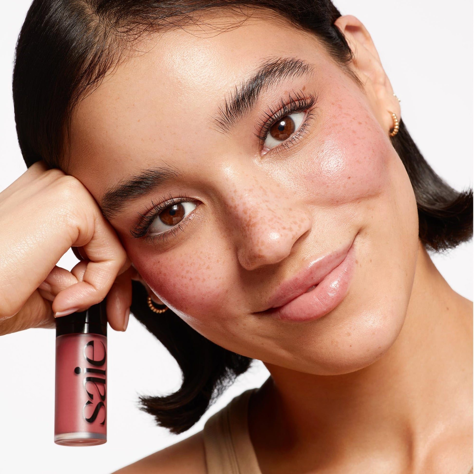 Saie Radiant Glow Duo - Dew Liquid Blush (Chilly, .40 oz) + Glowy Super Gel (Starglow, 1 oz) - Hydrating Cream Blush & Illuminating Primer for a Luminous, Natural Finish Saie buy supplements canada