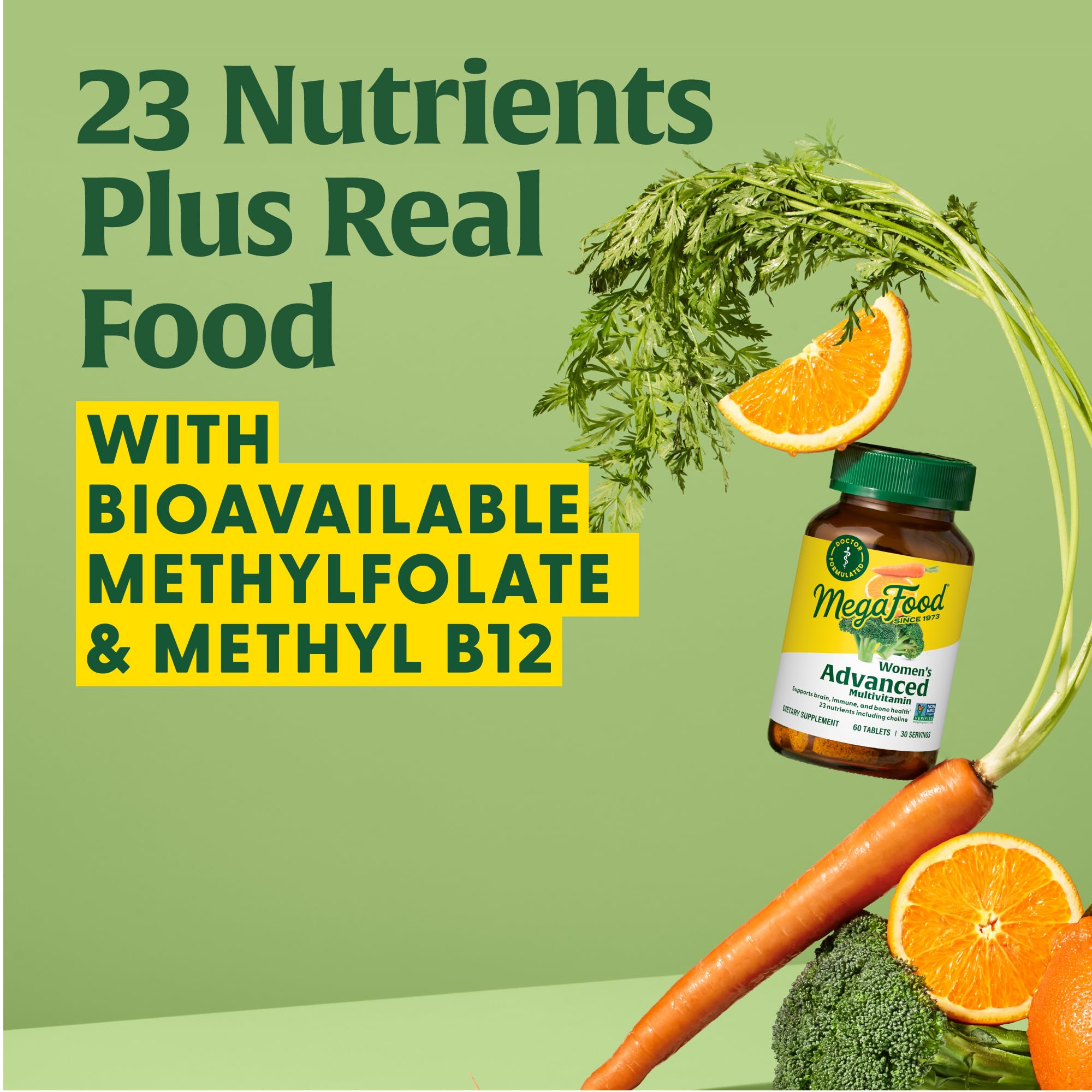 MegaFood Women's Advanced Multivitamin for Women - Doctor-Formulated With Iron, Choline, Vitamin D, Vitamin C & Zinc - Brain Health MegaFood buy supplements canada