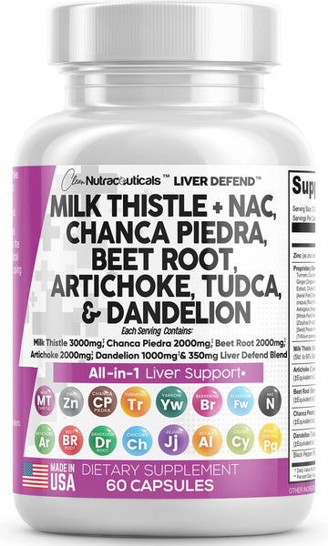 Milk Thistle 3000mg NAC Chanca Piedra 2000mg Beet Root 2000mg Clean Nutraceuticals buy supplements canada