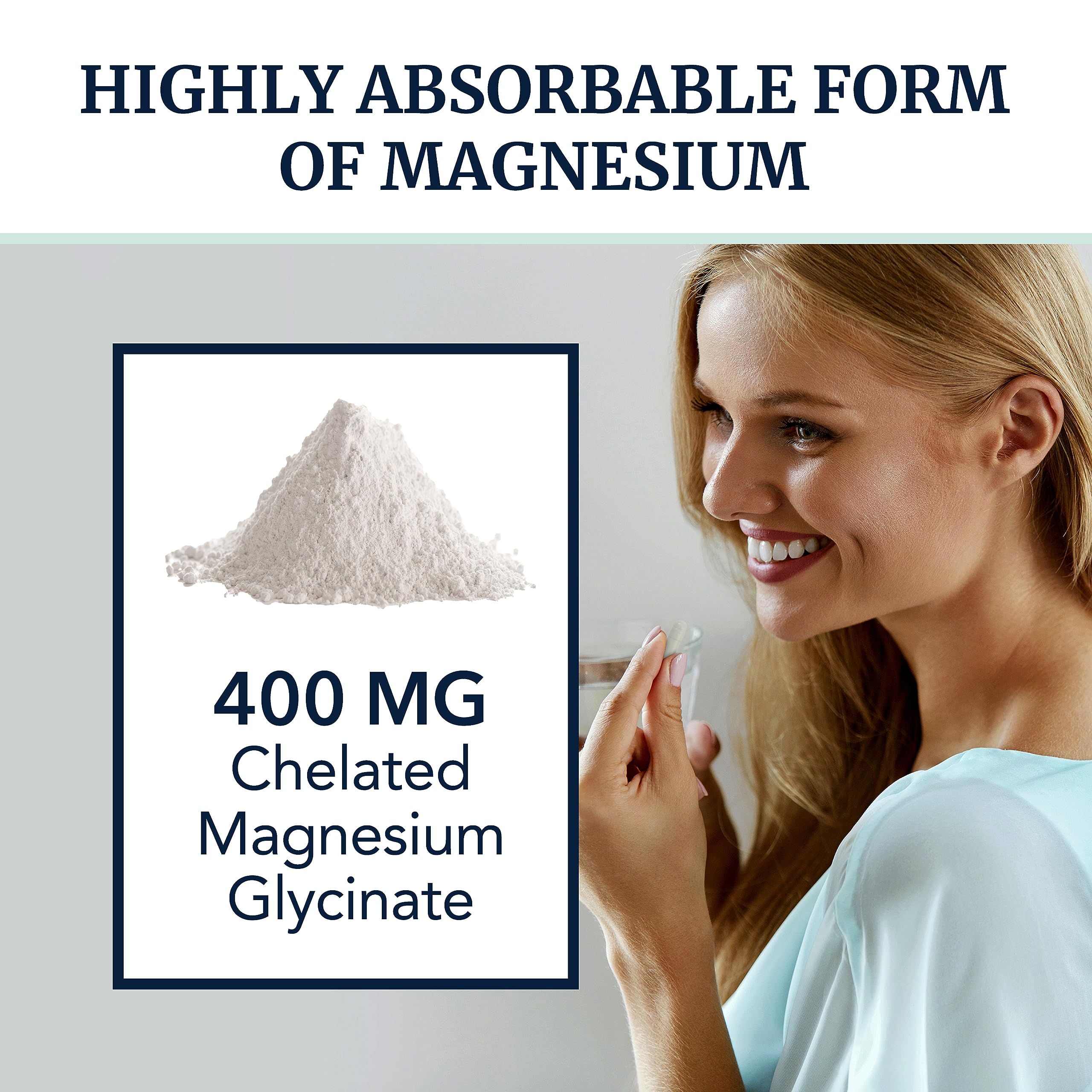 Magnesium Glycinate 400mg | Chelated Bisglycinate for Muscle Relaxation, Bones Nobi Nutrition buy supplements canada