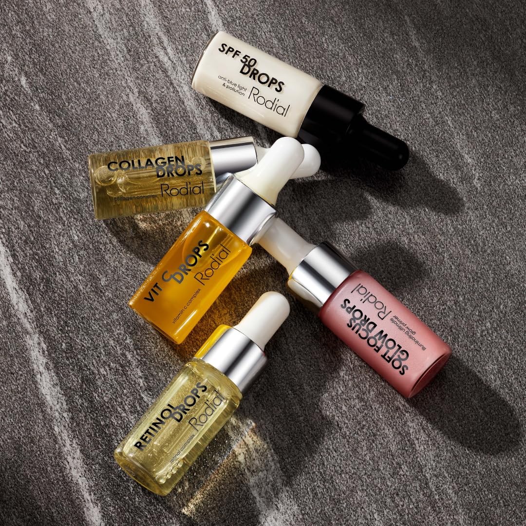 Rodial Soft Focus Glow Booster Drops 0.3 Deluxe fl oz, Illuminating Skin Serum with Glycerin and Antioxidants, Perfectioning and Smoothing Dewy Makeup Base, Weightless Formula Rodial buy supplements canada