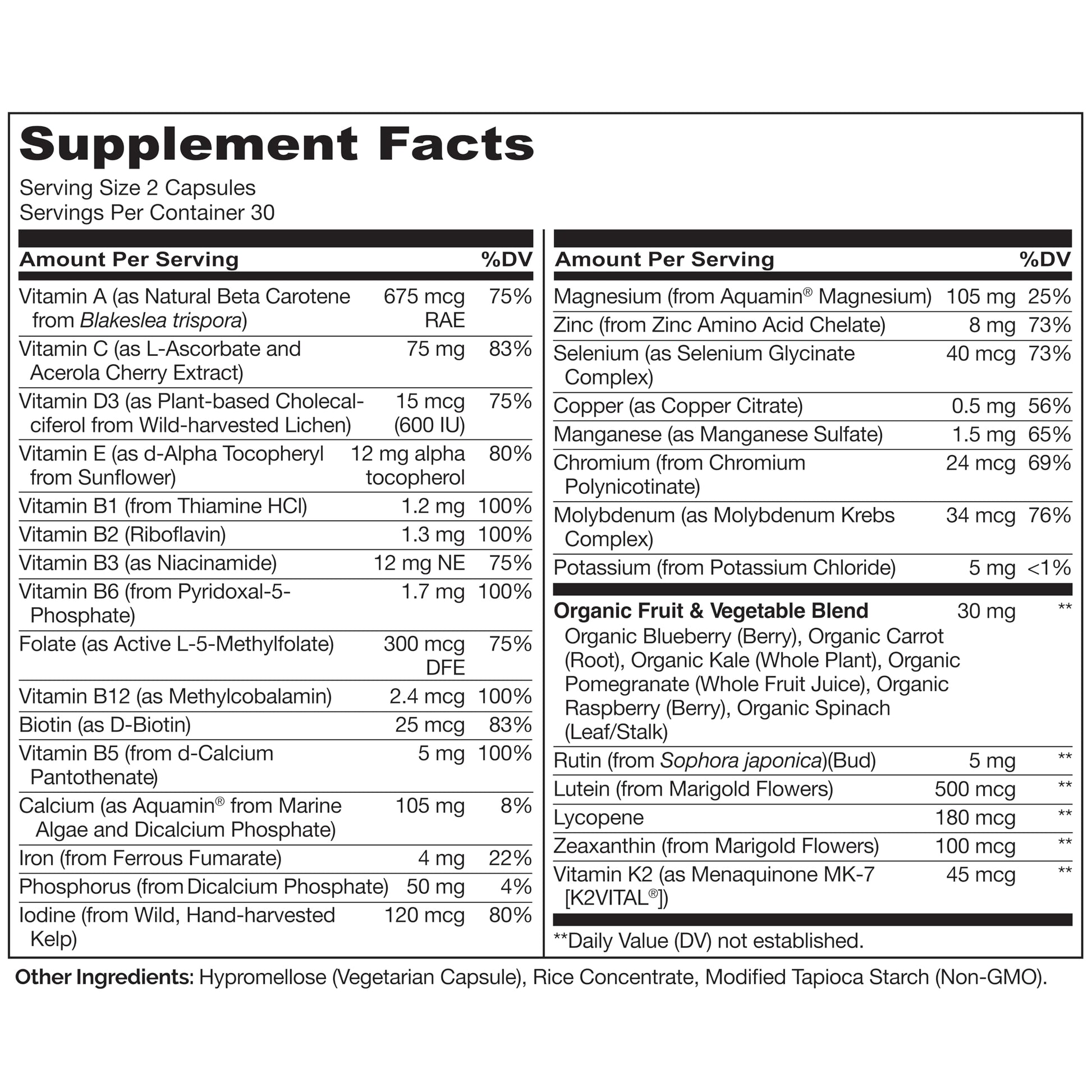 NATURELO Multivitamins for Teenage Girls/Boys, 60 Capsules, Whole Food Multivitamin with Minerals, Non-GMO, Vegetarian NATURELO buy supplements canada