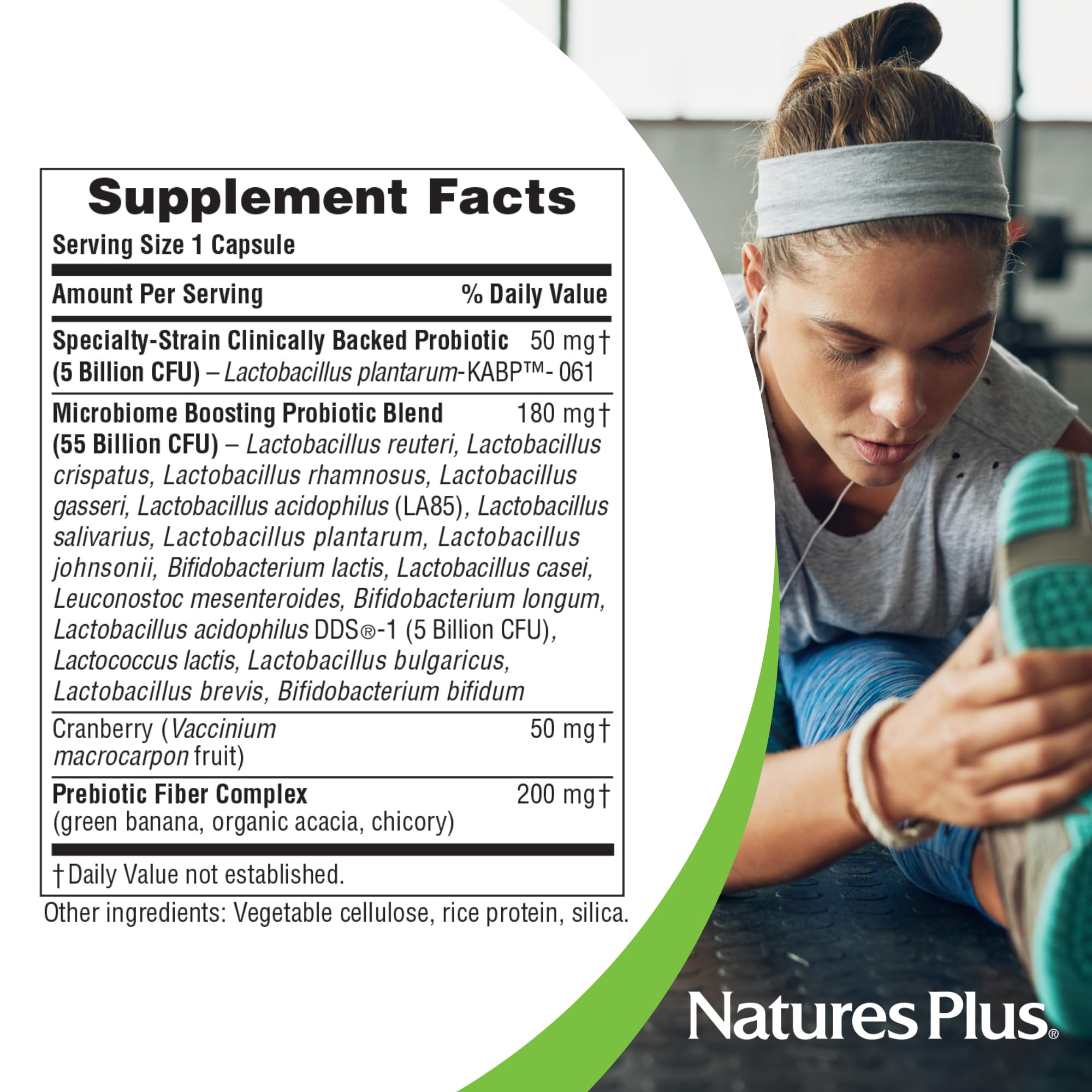 NaturesPlus GI Natural Probiotic Women - 30 Capsules - Digestive & Immune Support, Urinary Tract Health - Includes Cranberry - Gluten Free - 30 Servings Nature's Plus buy supplements canada