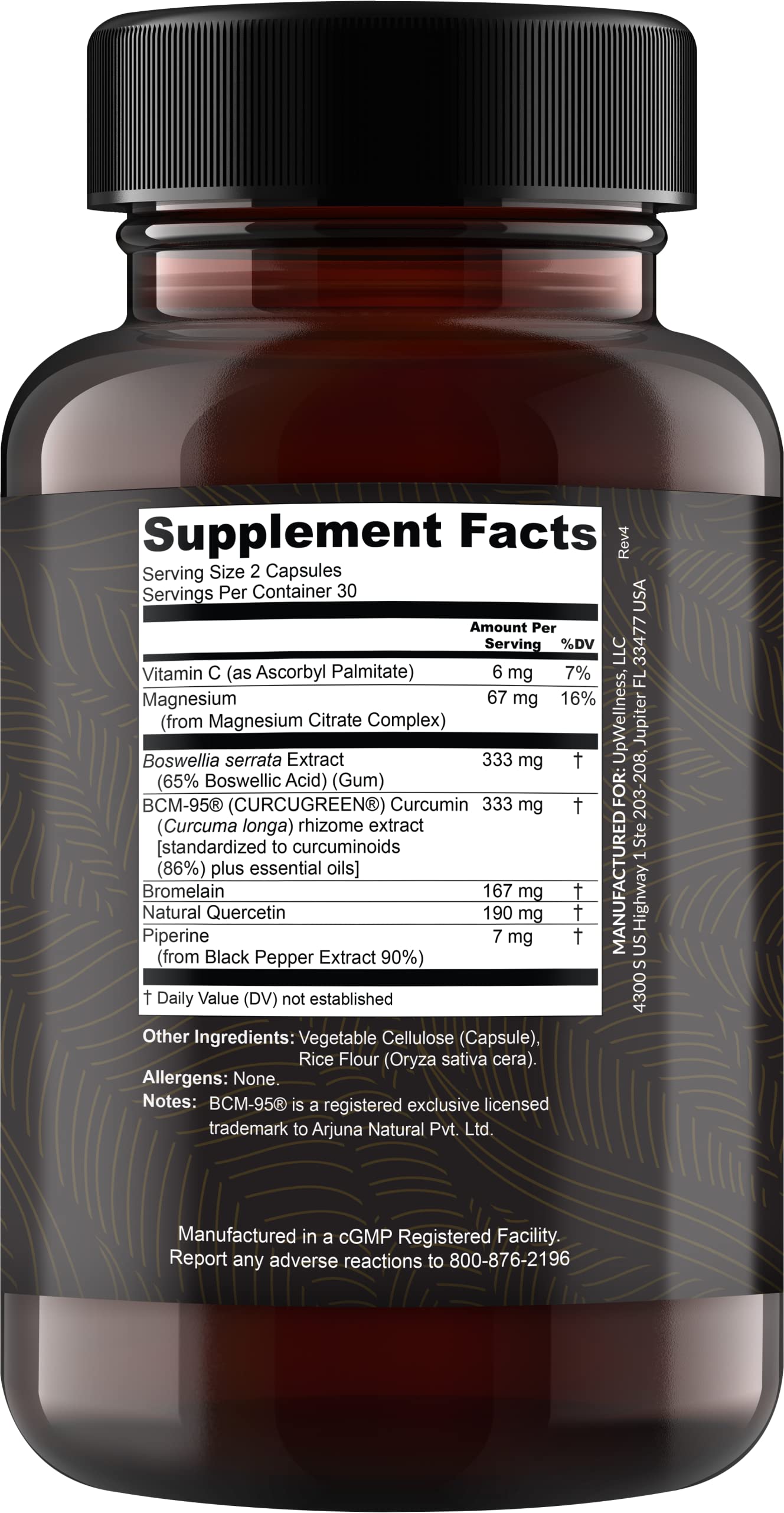 UpWellness Golden Revive + Joint Support with Quercetin, Magnesium, and Turmeric UpWellness Nutrient-Rich Living buy supplements canada