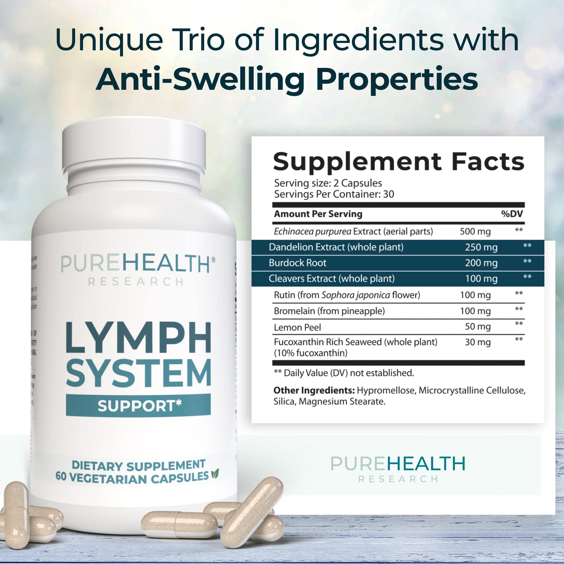 PUREHEALTH RESEARCH Lymph System Support Supplement - Lymphatic Drainage Supplement PUREHEALTH RESEARCH buy supplements canada