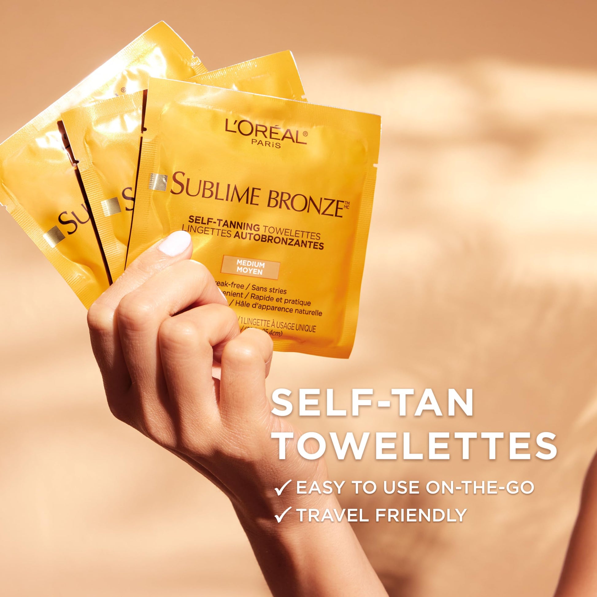L'Oreal Paris Sublime Bronze Self Tanning Towelettes, Streak-Free, Natural Looking Tan, 6 ct L'Oreal Paris buy supplements canada