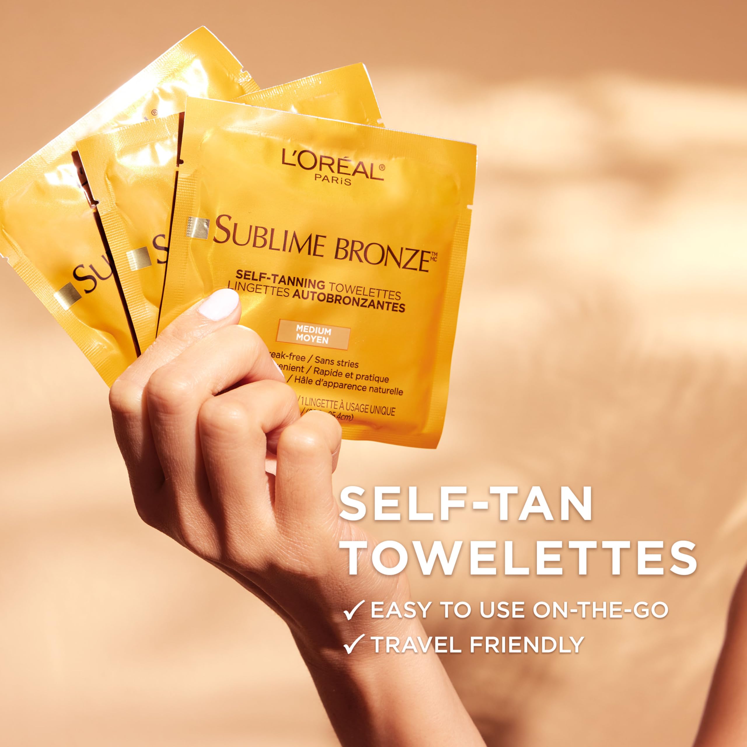 L'Oreal Paris Sublime Bronze Self Tanning Towelettes, Streak-Free, Natural Looking Tan, 6 ct L'Oreal Paris buy supplements canada