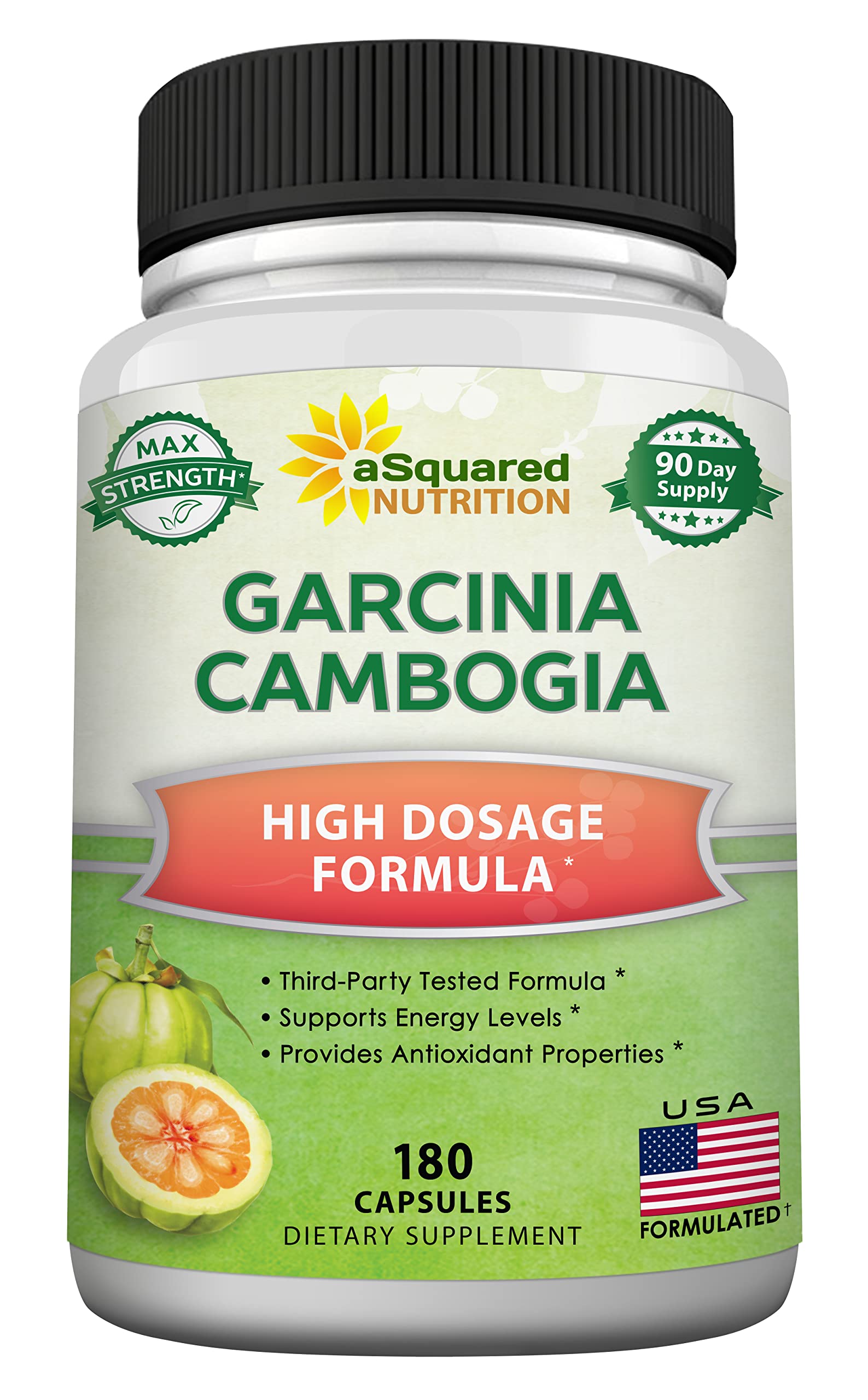 aSquared Nutrition Garcinia Cambogia 1600mg-180 Capsules-Natural Pure Extract Pills aSquared Nutrition buy supplements canada