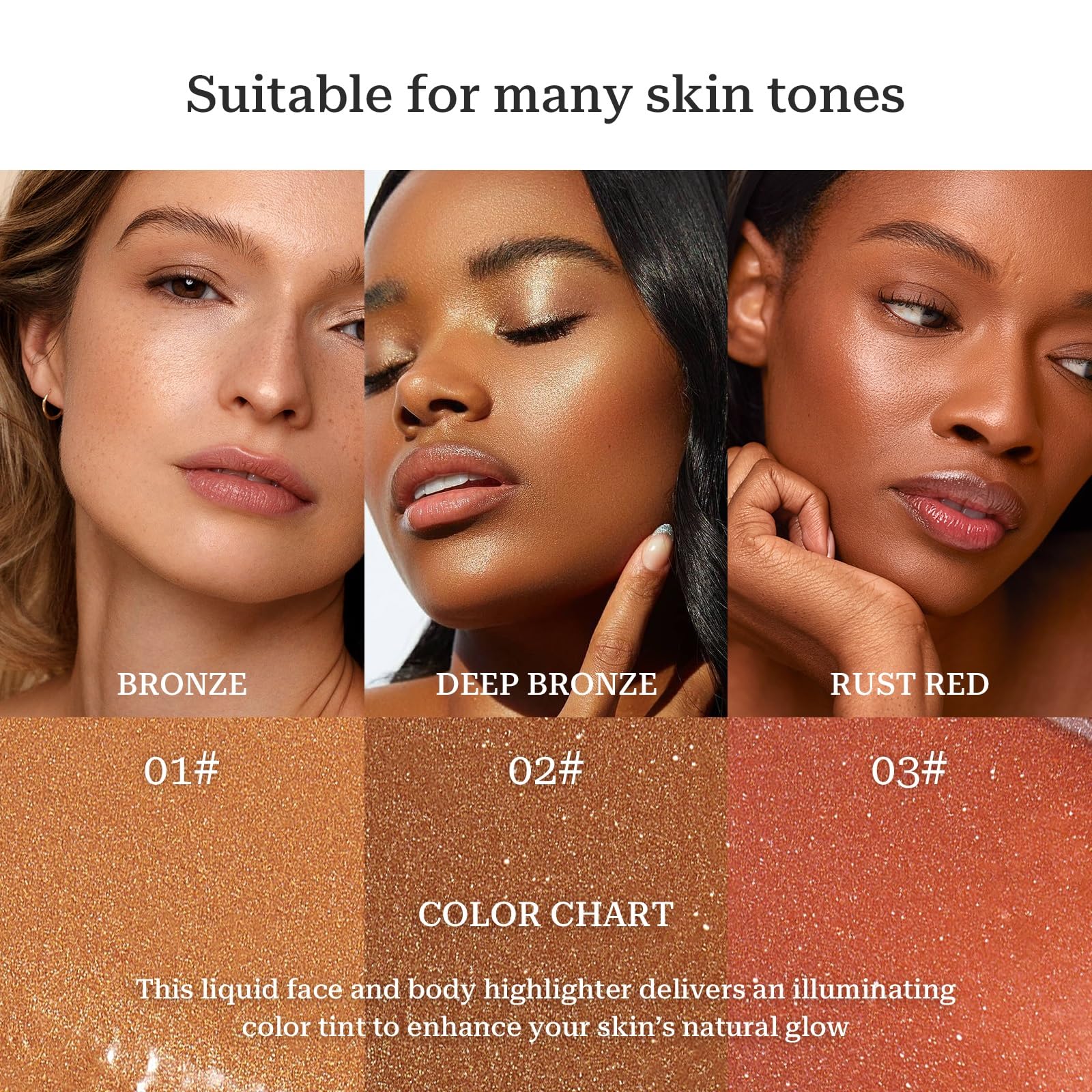 SWETIYOU Bronzing Drops, Lightweight and Non-greasy Liquid Bronzer for Face & Body, Instant Sunshine Glow Serum for Flawless Skin & Radiant Finish (RUST RED) SWETIYOU buy supplements canada