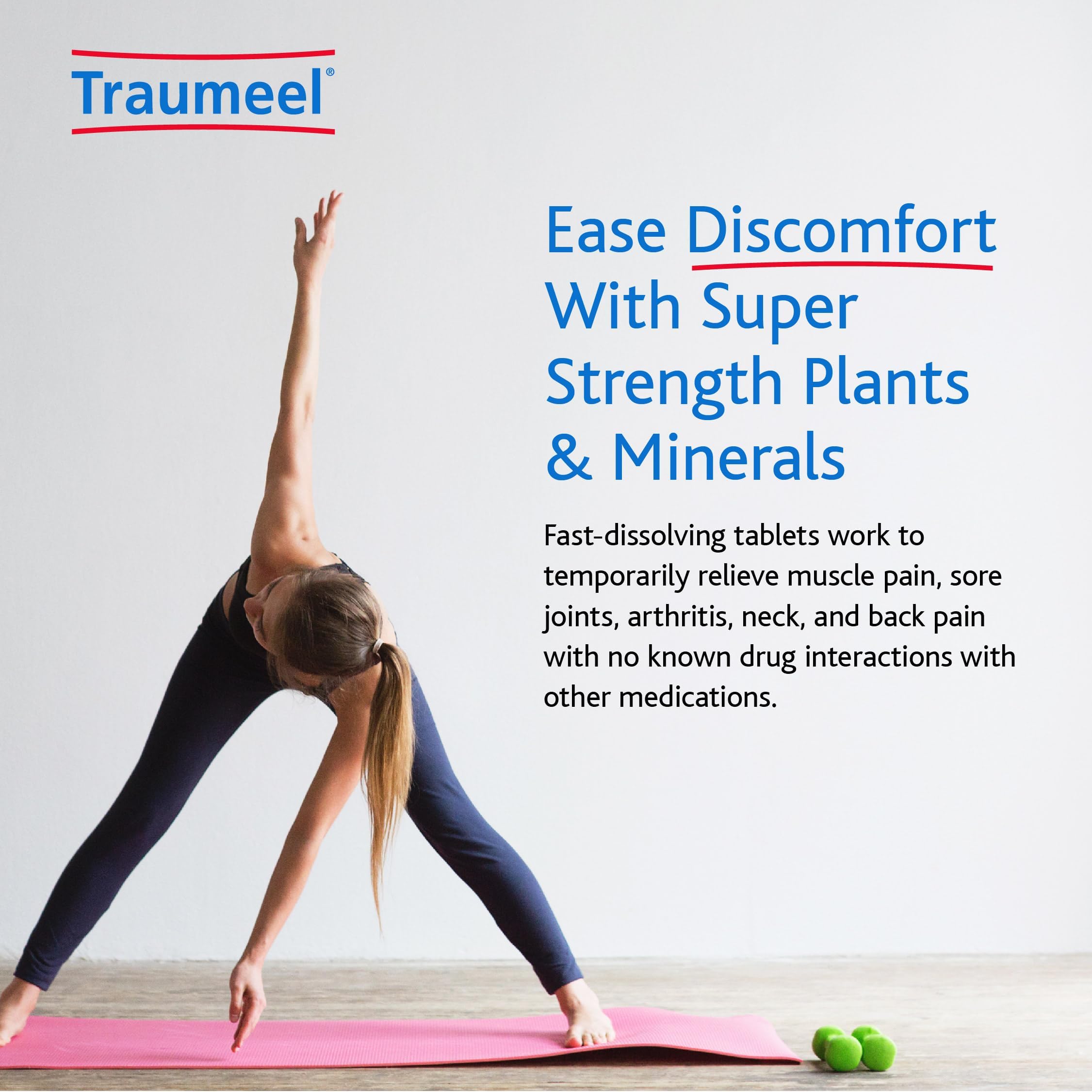 MediNatura Traumeel Homeopathic Arnica + 13 Active Ingredients for Muscle, Joint, Back, Arthritis, Injury, Exercise Related Pain & Soreness - Made in Germany - 100 Tablets MediNatura buy supplements canada