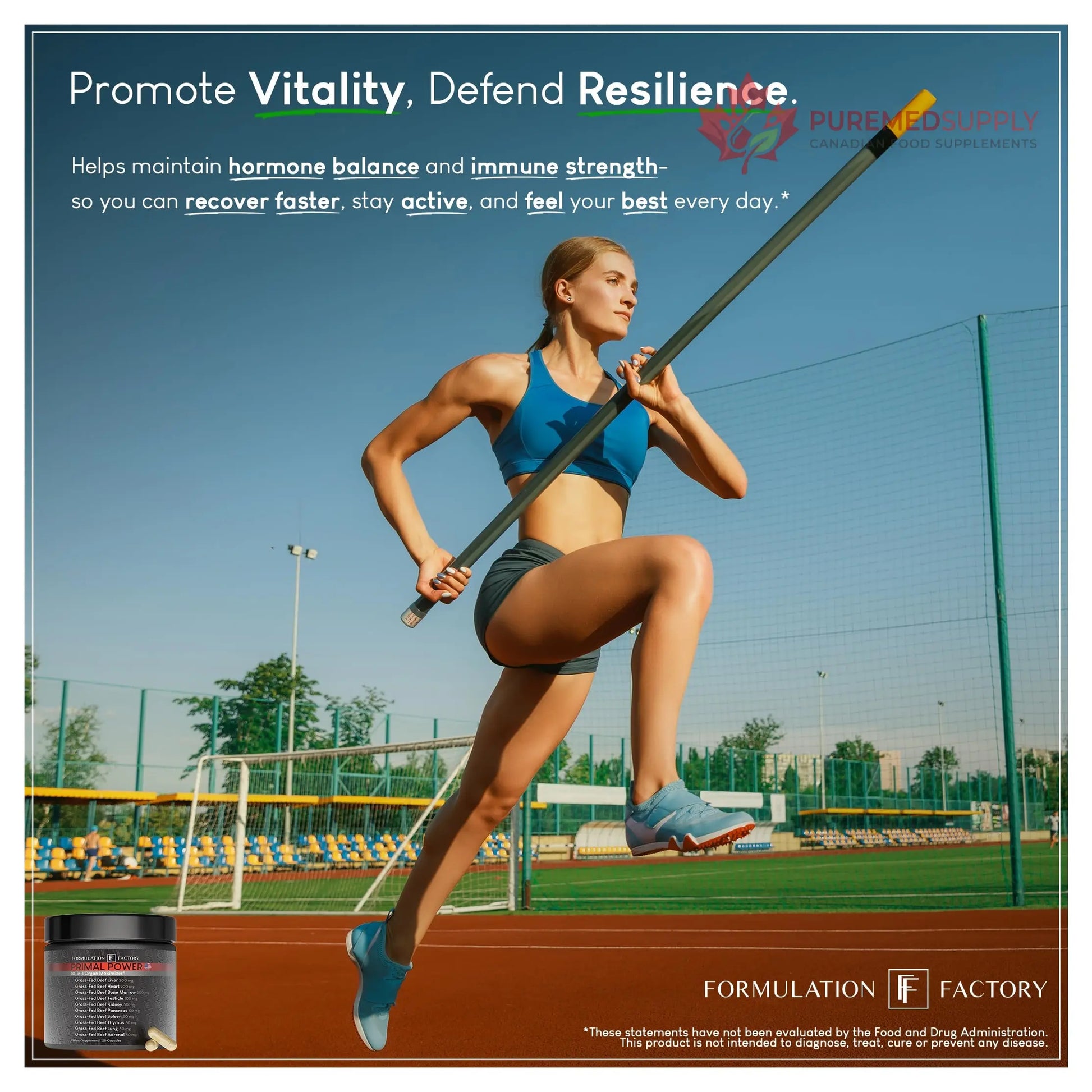 Formulation Factory Primal Power 10-in-1 Grass-Fed Organ Supplement with Beef Liver, Heart, Marrow, Testicle, Kidney, Supports Vitality, Hormones, Energy, Immunity (4 Month Supply, 240 Capsules) Formulation Factory buy supplements canada