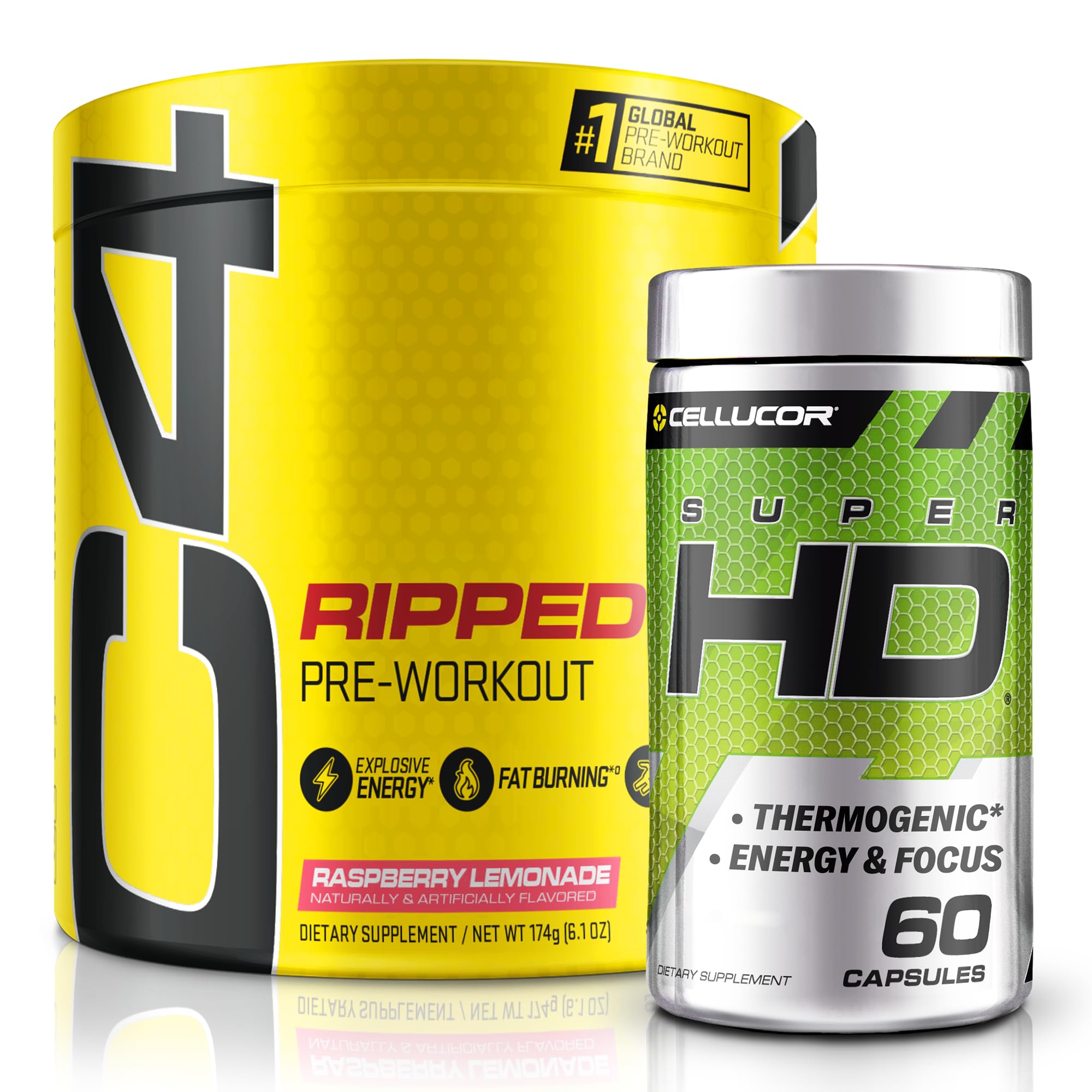 C4 Ripped & SuperHD, The Thermogenic Bundle, C4 Ripped Pre Workout Powder Cellucor buy supplements canada