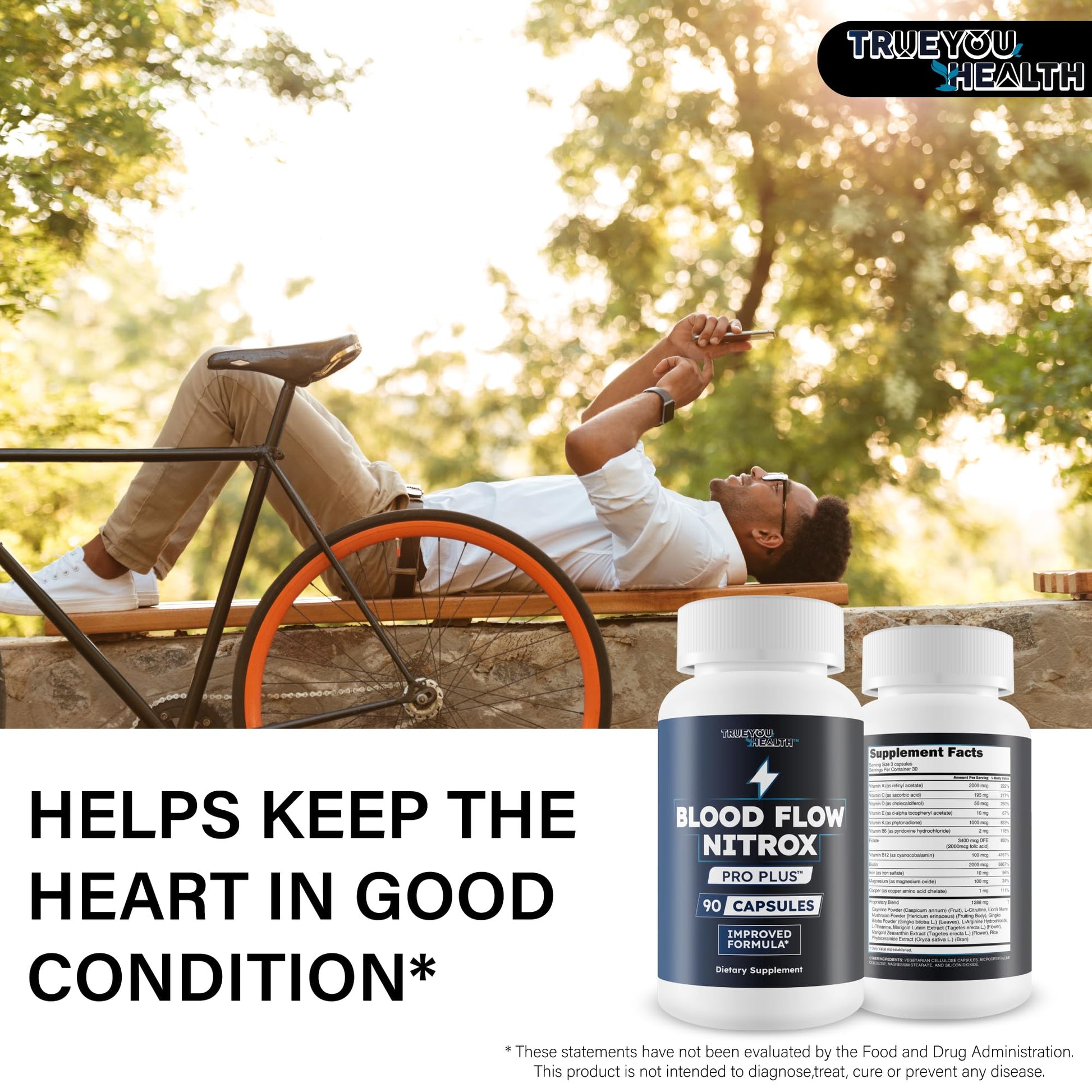 Blood Flow Nitrox Pro Plus - Improved Formula - Our Best Blood Circulation Supplements For Men - Vasodialators - Increase Blood Flow Care Blood Circulation Supplement Blood Flow Supplement For Men True You Health buy supplements canada