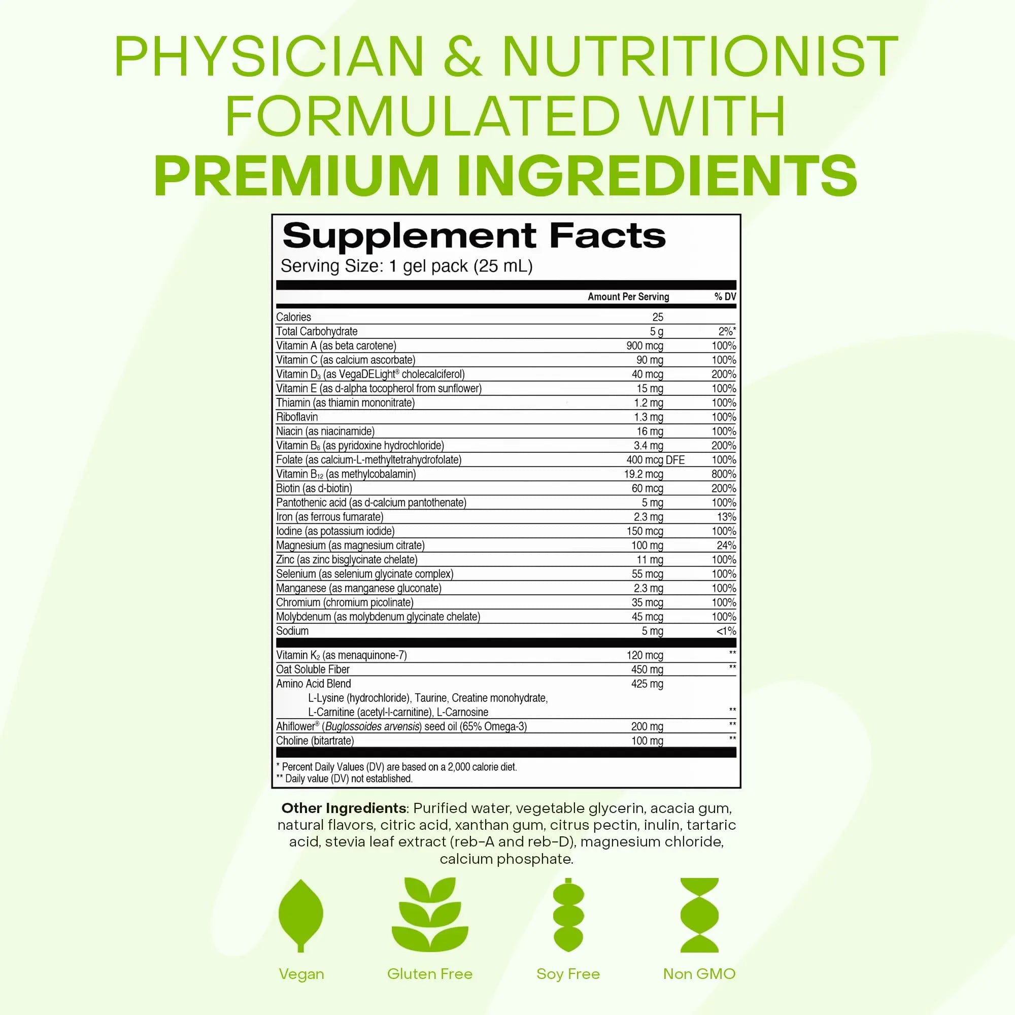 Healthycell Vegan Daily Multivitamin Liquid Supplement with Iron and Omega-3, 25+ Essential Vitamins, Minerals & Nutrients for Brain Healthycell buy supplements canada