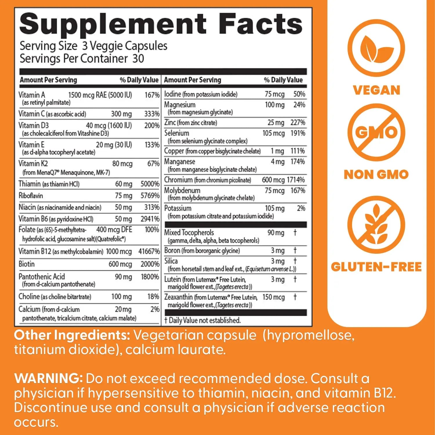 Doctors Best Multi-Vitamin Mineral Complex, Comprehensive Health Support, Non-GMO, Gluten Free, Vegan 90 Veggie Capsules Doctor's BEST buy supplements canada