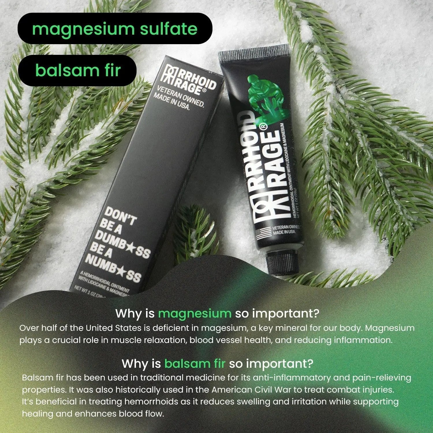 Hemorrhoid Ointment - Fissure and Hemorrhoid Treatment with Lidocaine, Aloe Extract, Magnesium Sulfate, Balsam Fir, Fast Acting Hemorrhoid Cream for Itching, Swelling and Maximum Pain Relief (1-Pack) Rrhoid Rage buy supplements canada