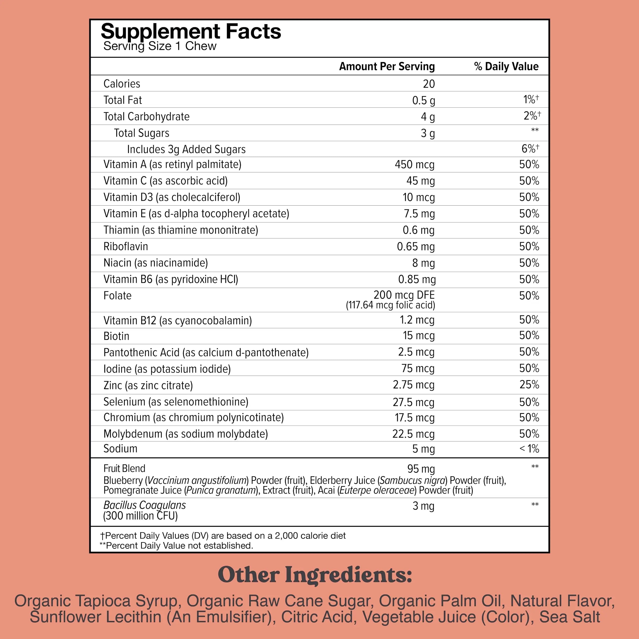 Chewsy Kids’ Multivitamin, Delicious Candy-Style Daily Vitamin Chews + Probiotics + Superfoods, Wild Berry Flavor Chewable Fruity Supplement Chews CHEWSY buy supplements canada