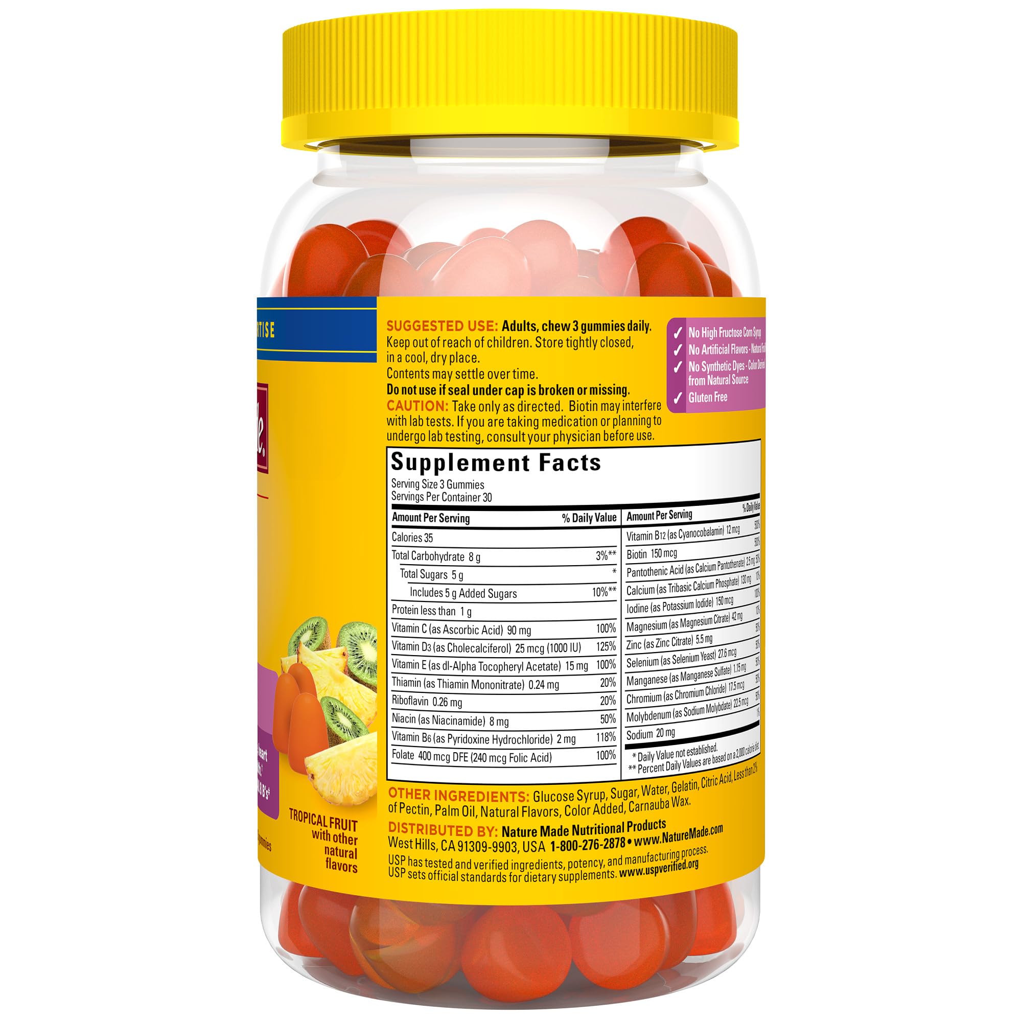 Nature Made Advanced Womens Gummy Multivitamins with Magnesium Citrate, Calcium, B Vitamins, Multivitamin Gummies for Women, 90 Multi Vitamin Gummies, 30 Day Supply Nature Made buy supplements canada