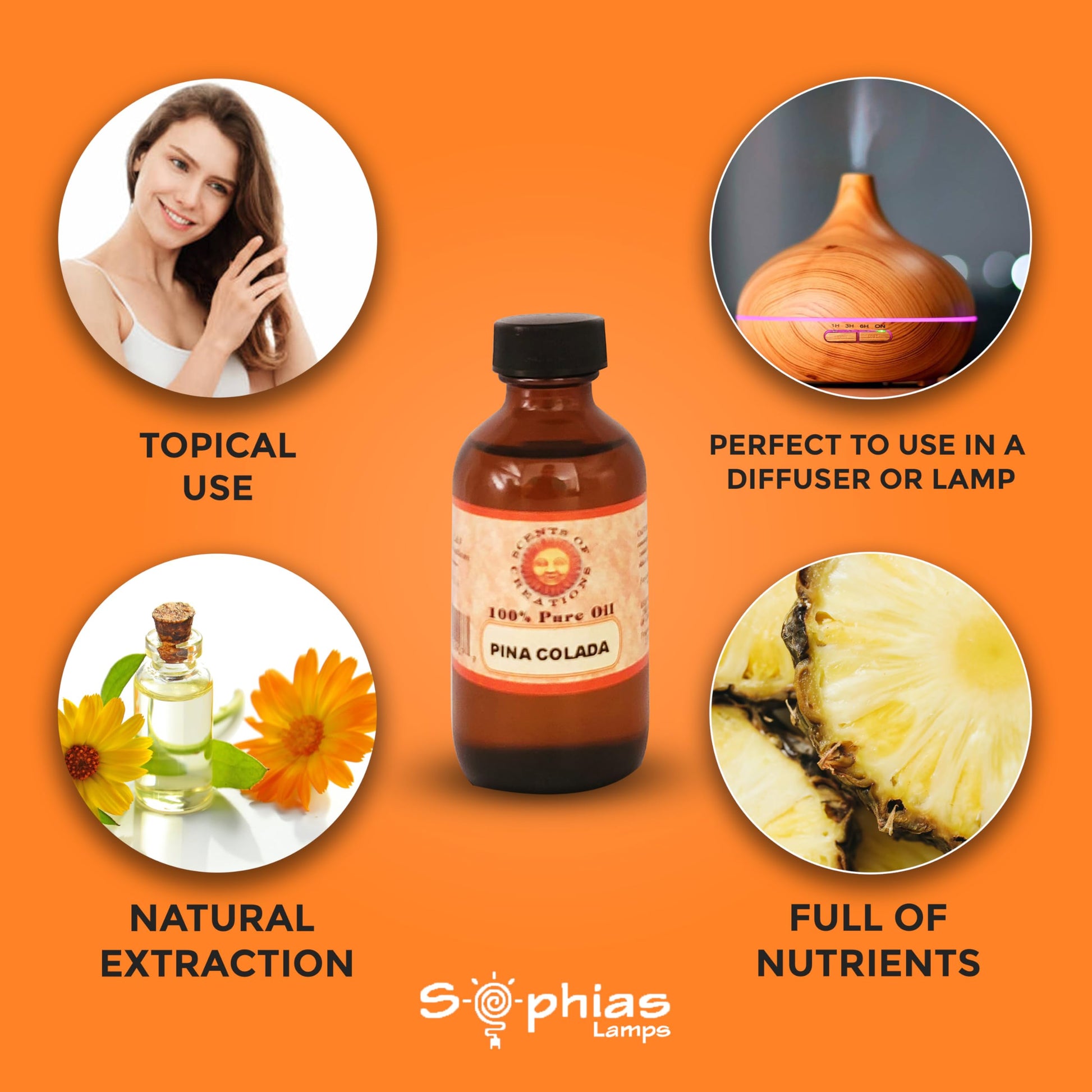 Essential Oil Pina Colada 2 OZ, 100% Natural undilute Oil, Value Size,Perfect Generic buy supplements canada