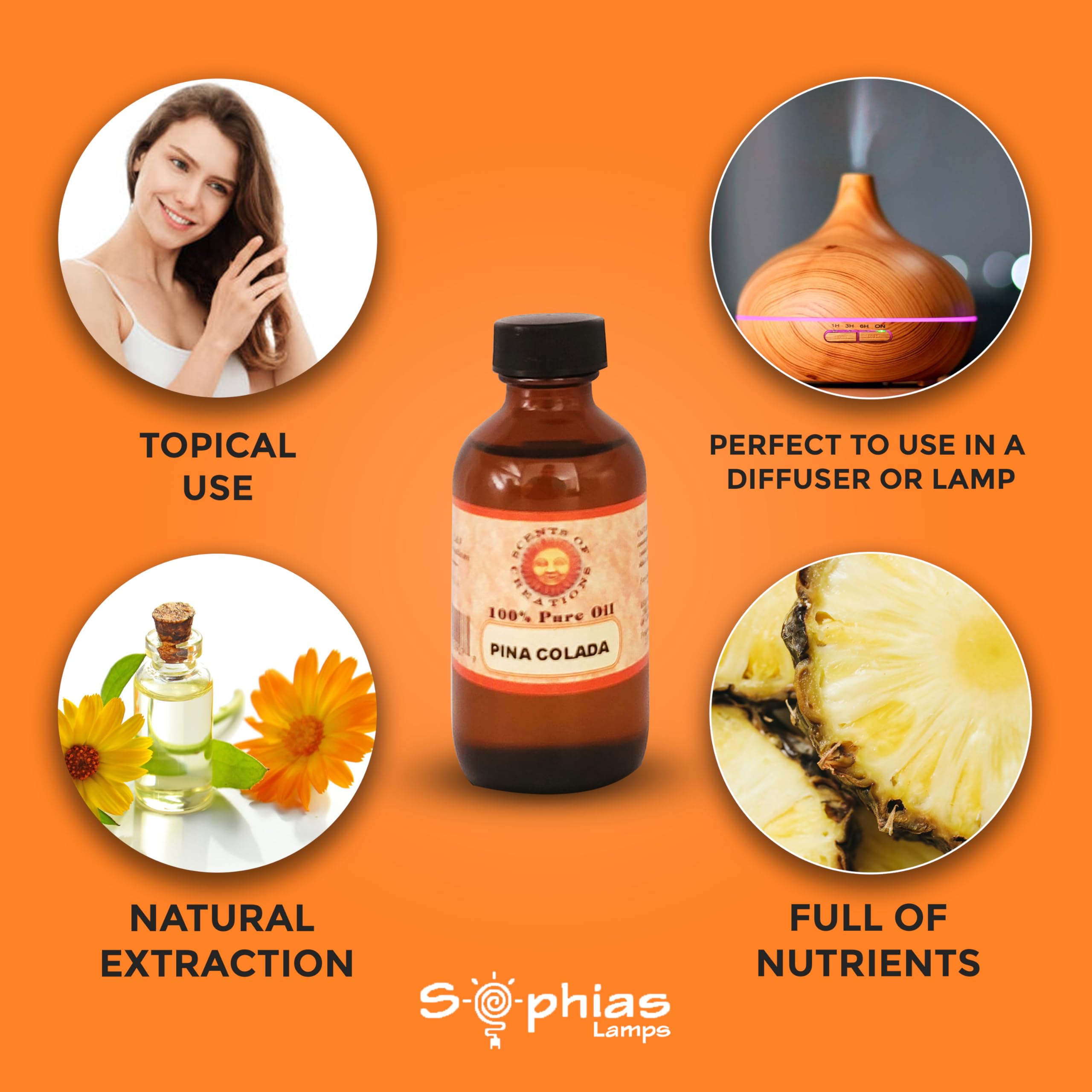 Essential Oil Pina Colada 2 OZ, 100% Natural undilute Oil, Value Size,Perfect Generic buy supplements canada
